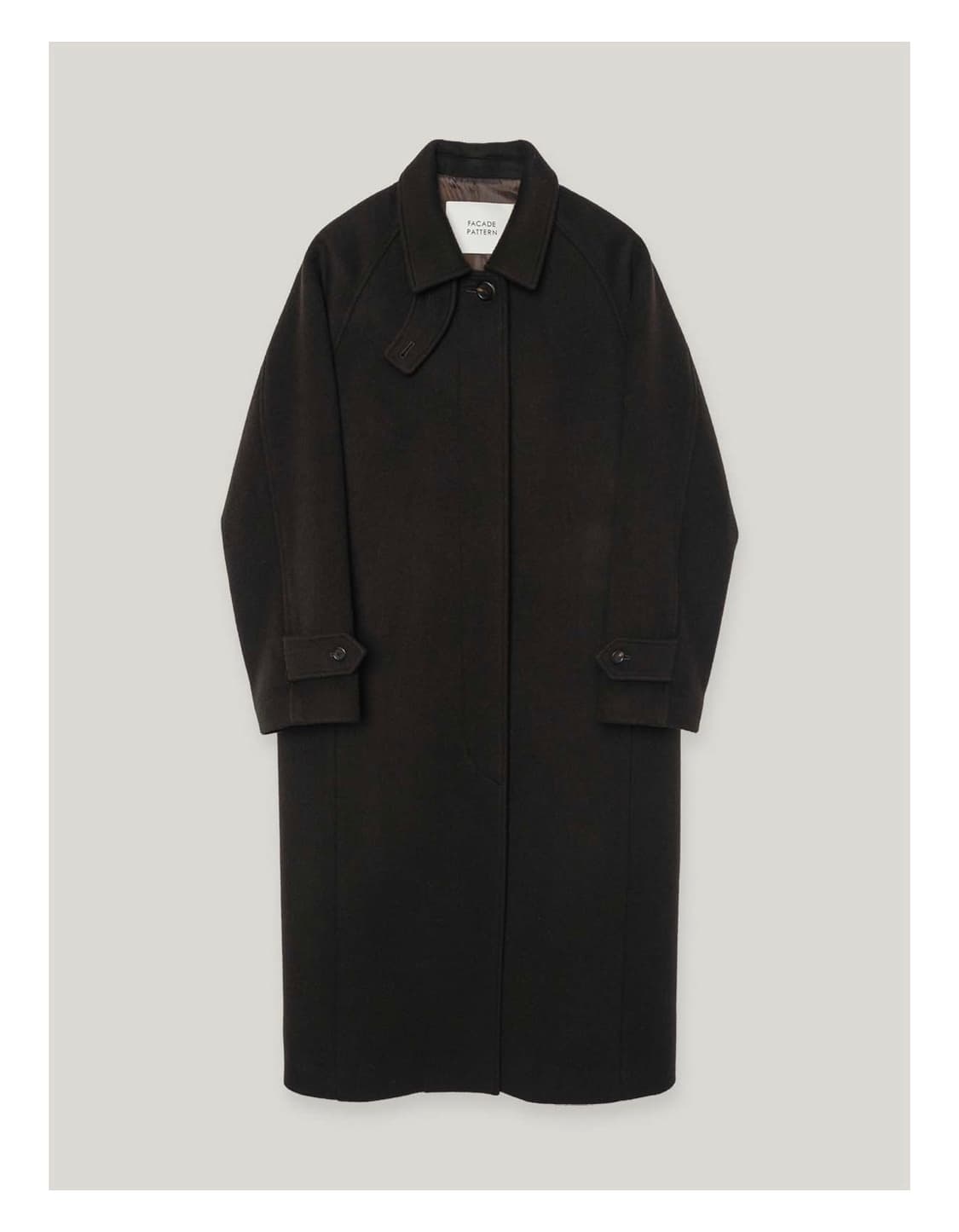 파사드패턴 캐시미어 발마칸 코트 dark brown S 상품이미지2