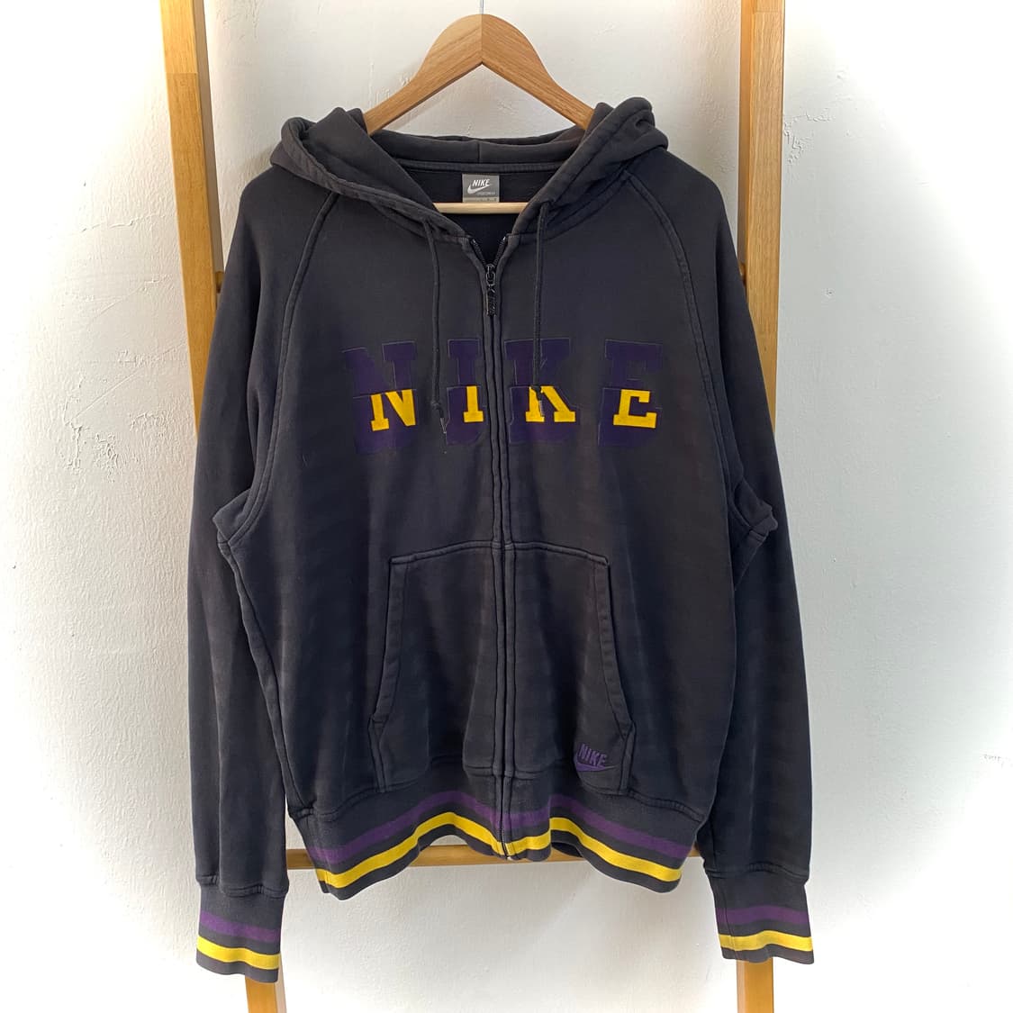 L 나이키 스트라이프 후드집업 상품이미지1