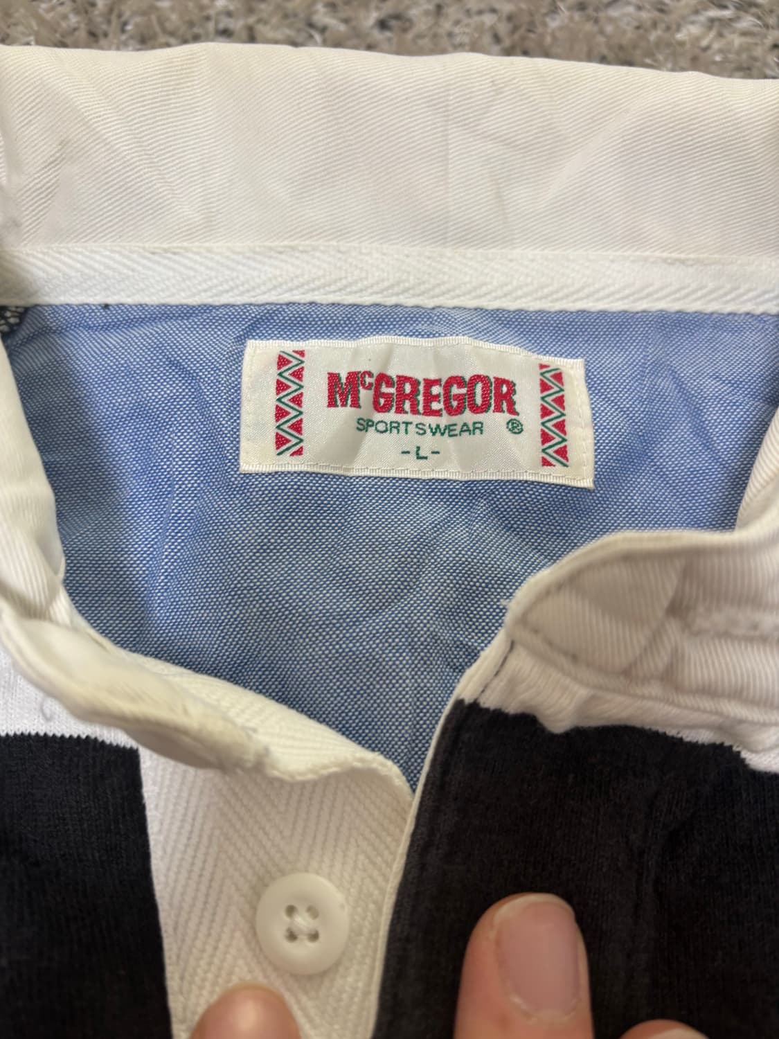 일본판 MCGREGOR 럭비긴팔 티셔츠 사이즈 100-105 상품이미지3