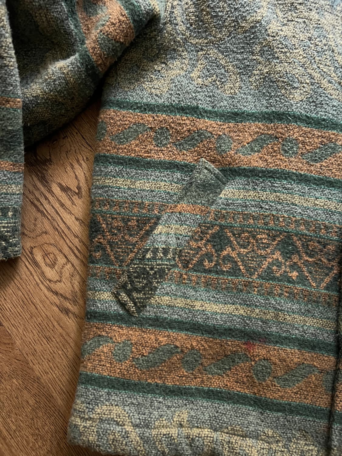 [L]90's 빈티지 나바호 패턴 퀄팅 코트 상품이미지5