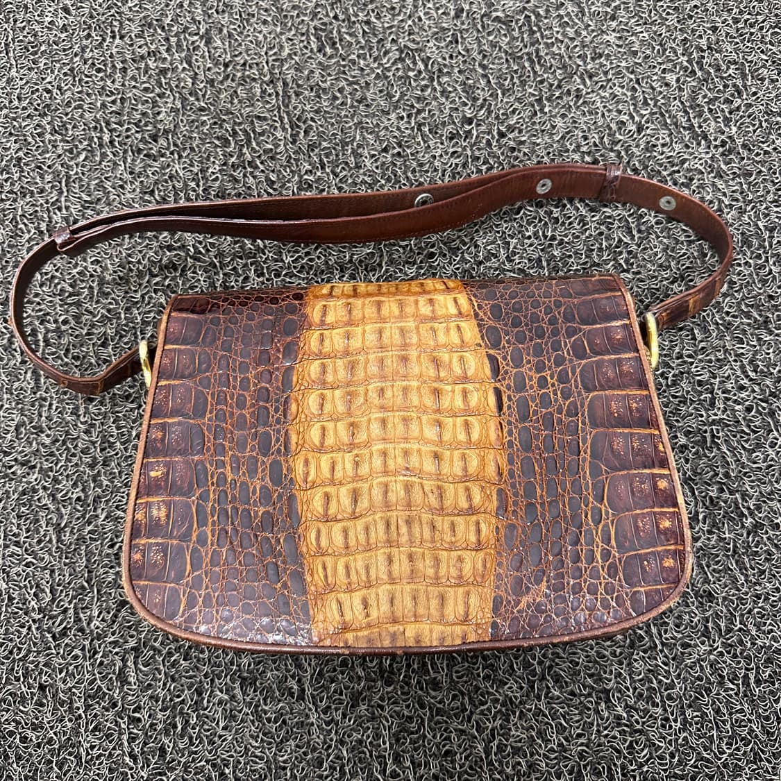 에스콰이아 악어 가죽 가방 브라운 여성 숄더백 상품이미지6