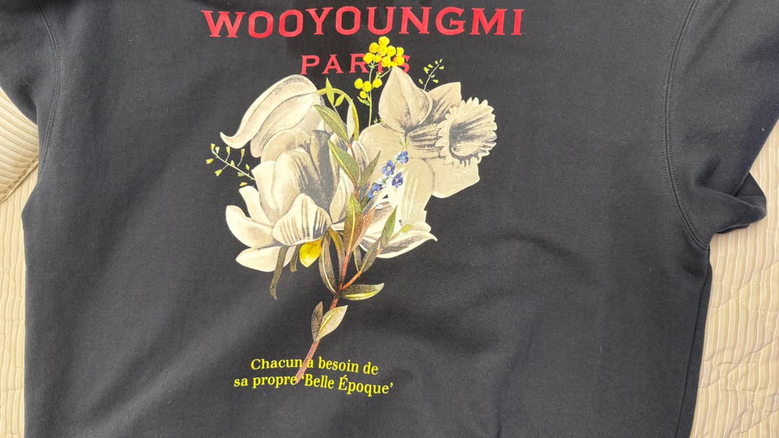 [52] 우영미 22SS 플라워 맨투맨 네이비 상품이미지7