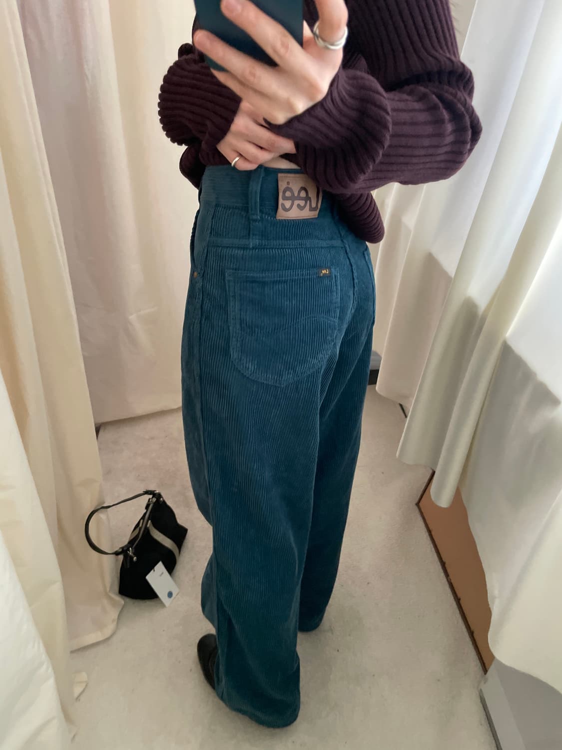 vintage Lee blue-green corduroy pants 상품이미지1