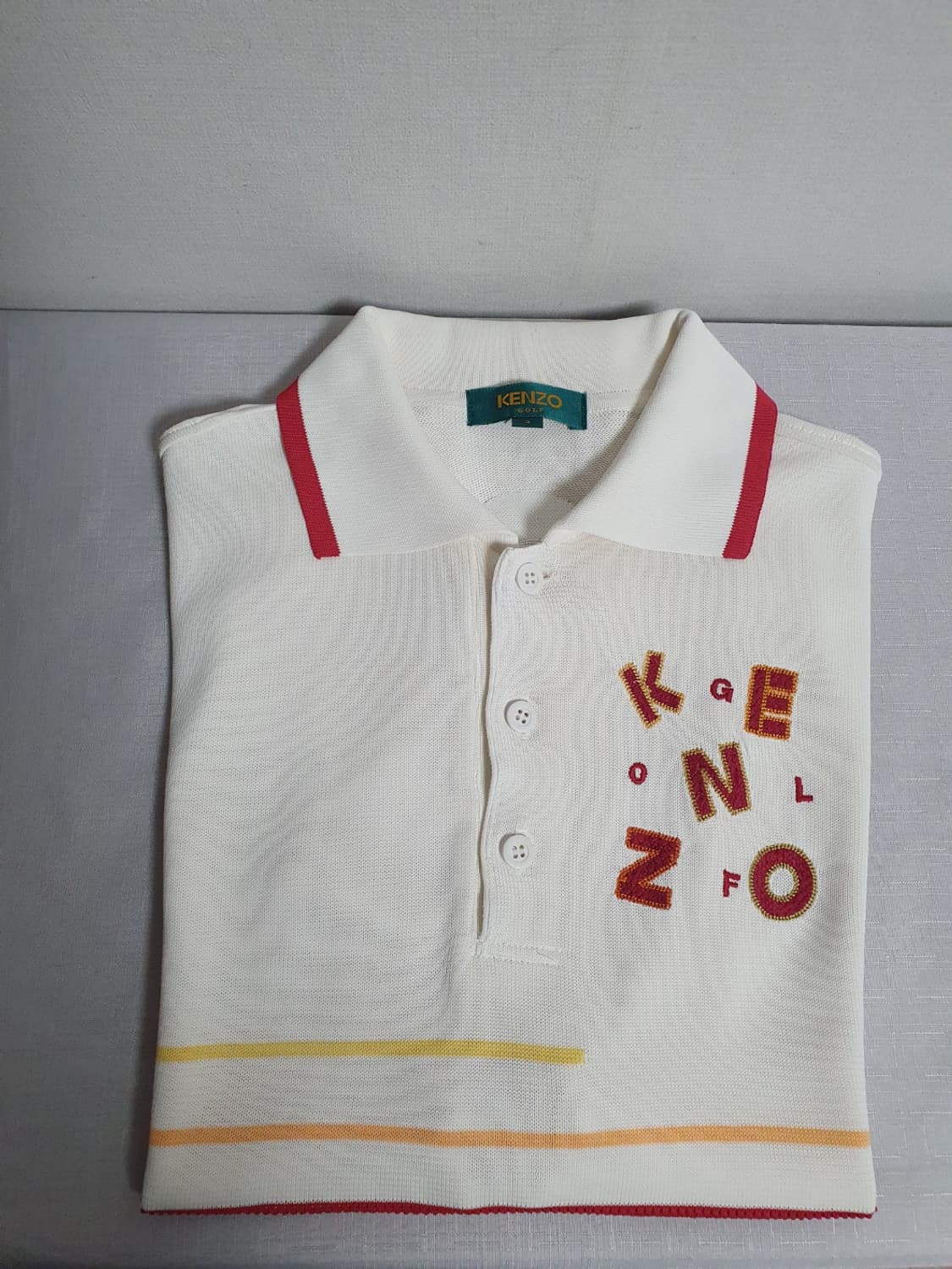 겐조 골프 니트 카라티 아이보리 100 추천 Size 3 상품이미지3