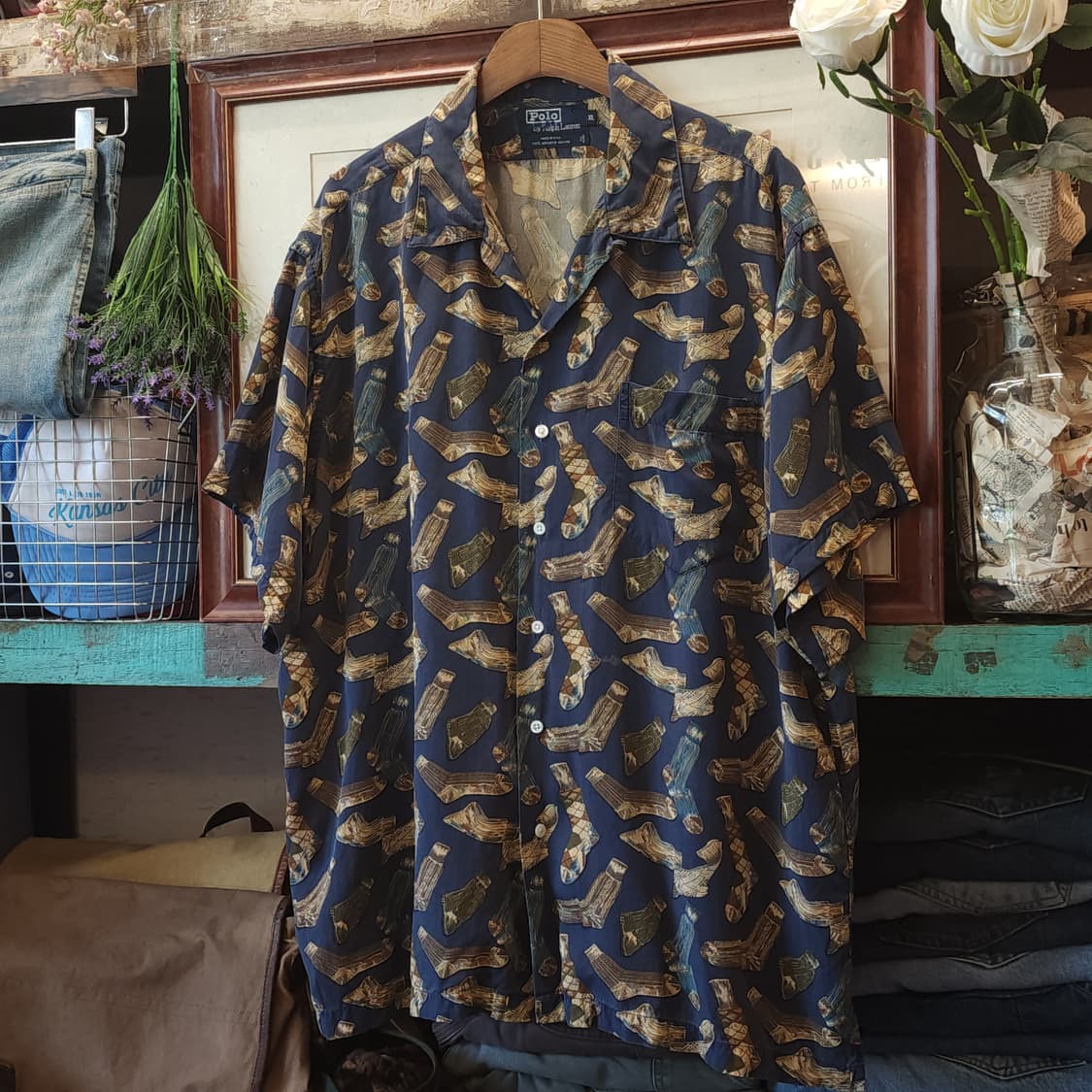 90s 폴로 하와이안 셔츠 usa 메이드 xl 상품이미지2