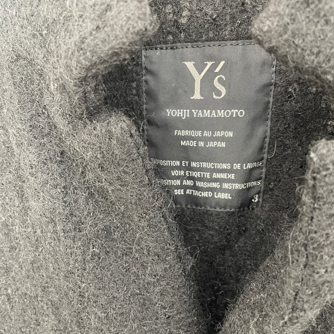 요지 야마모토 Y's 울 블레이저 자켓 상품이미지5