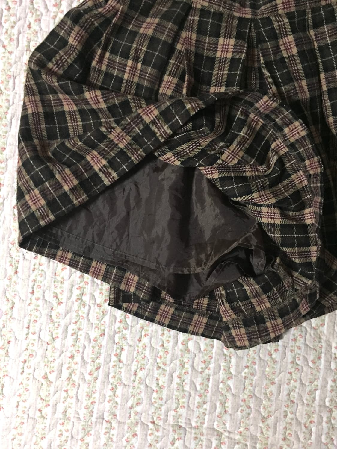 Vintage check skirt pants 상품이미지4