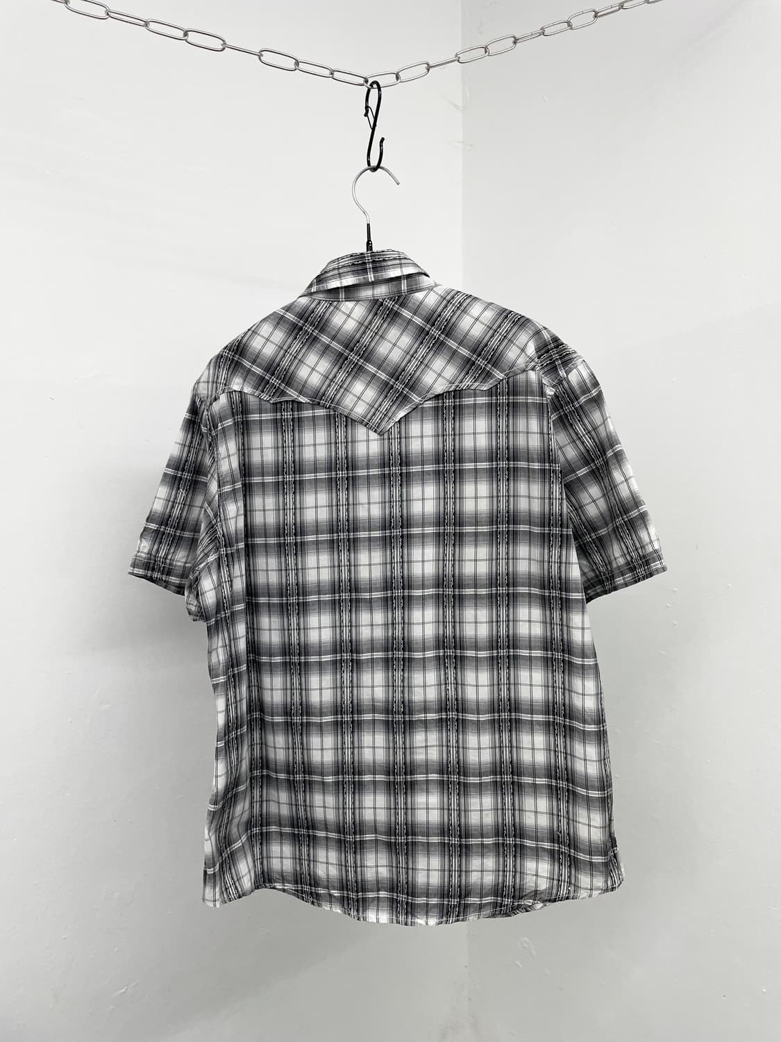 펑크 체크 버튼 셔츠 상품이미지8