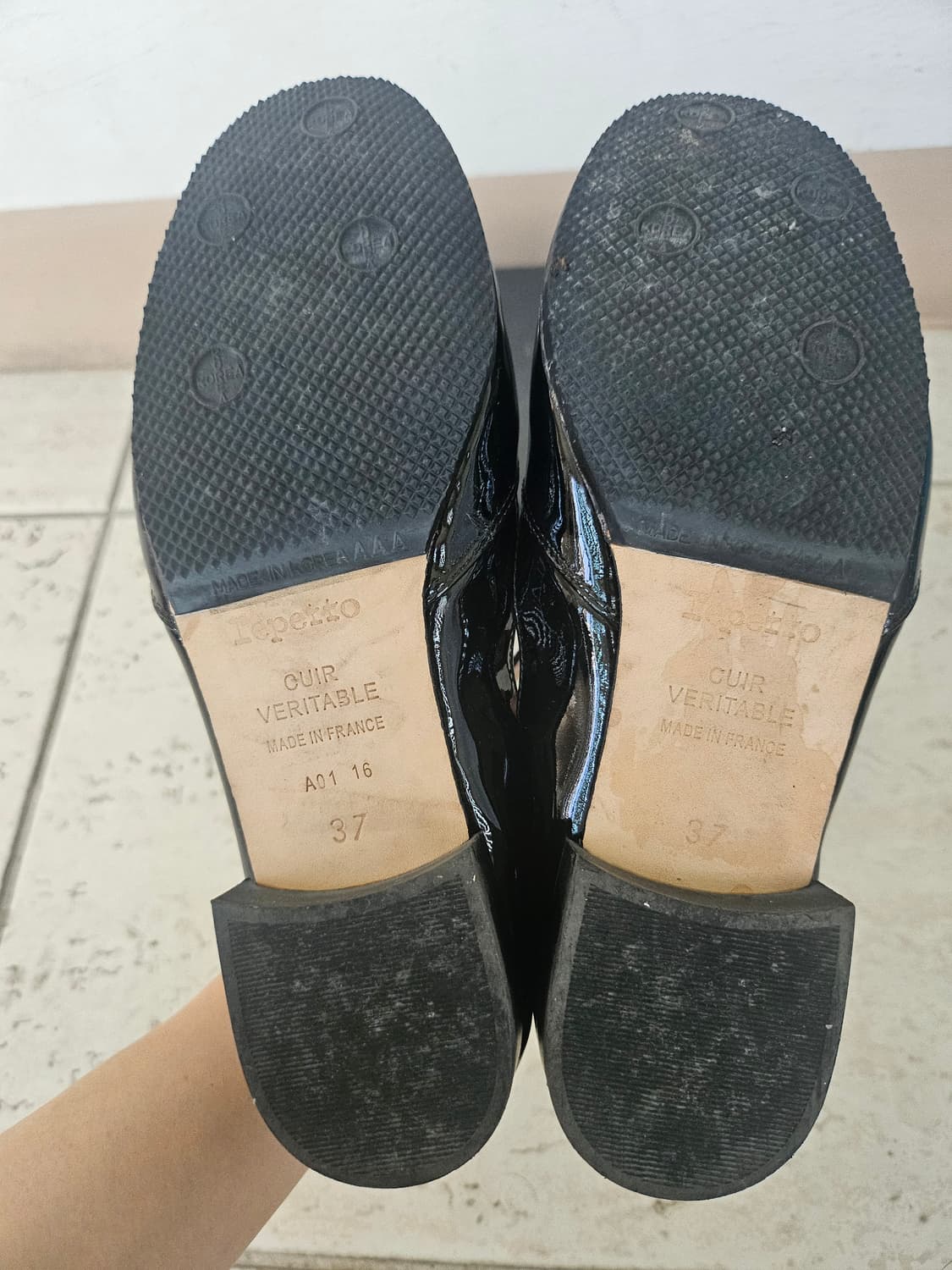 레페토 에나맬 메리제인 37사이즈  상품이미지2