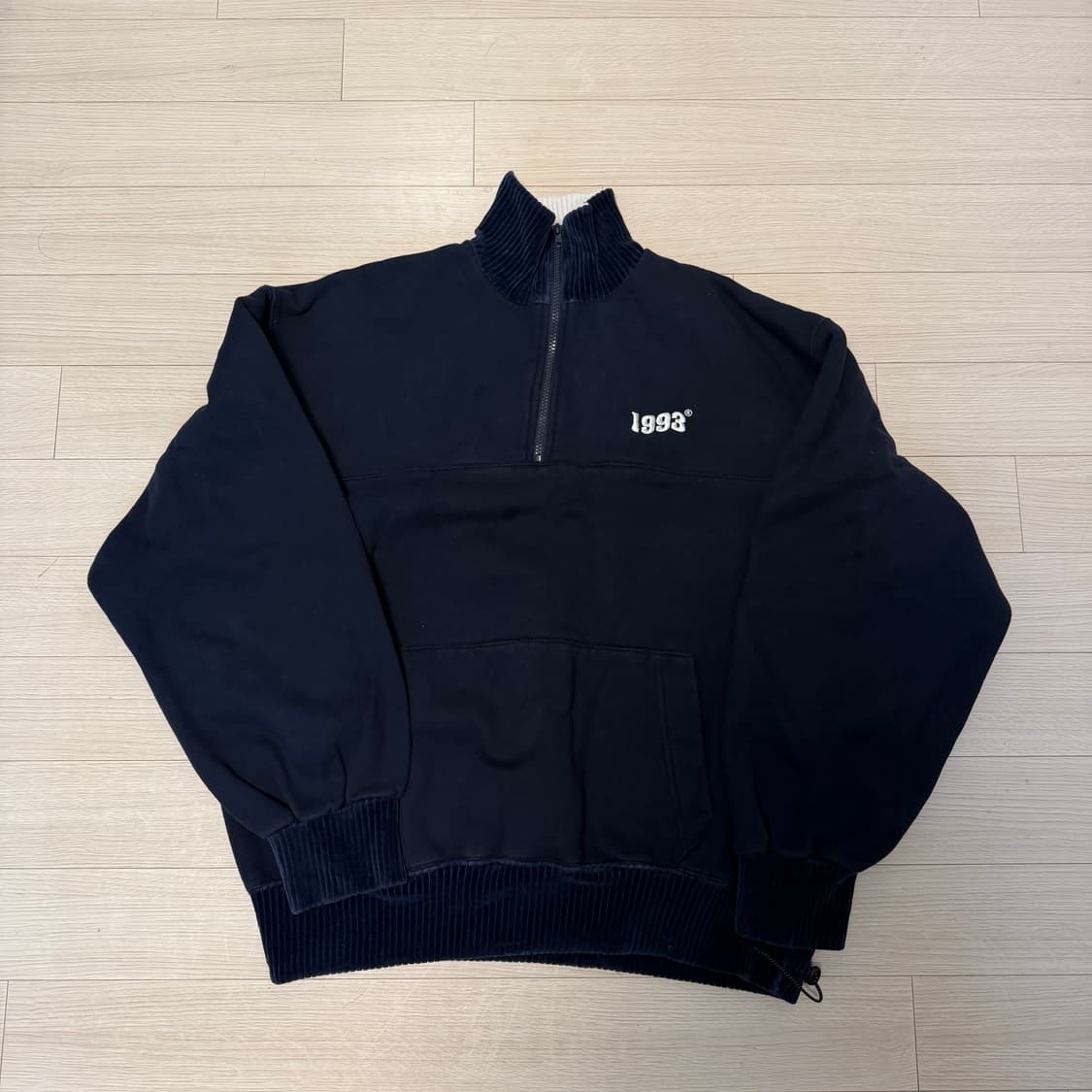 (L) 1993스튜디오 빈티지 반 집업 네이비 상품이미지3