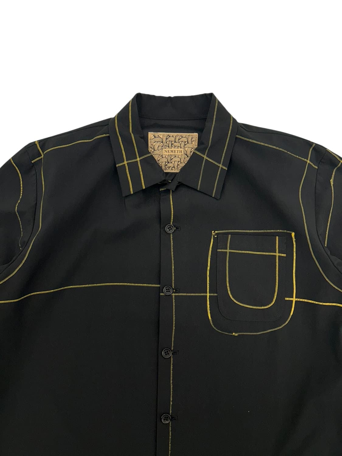 크리스토퍼 네메스 스티치 라인 롱 셔츠 상품이미지4