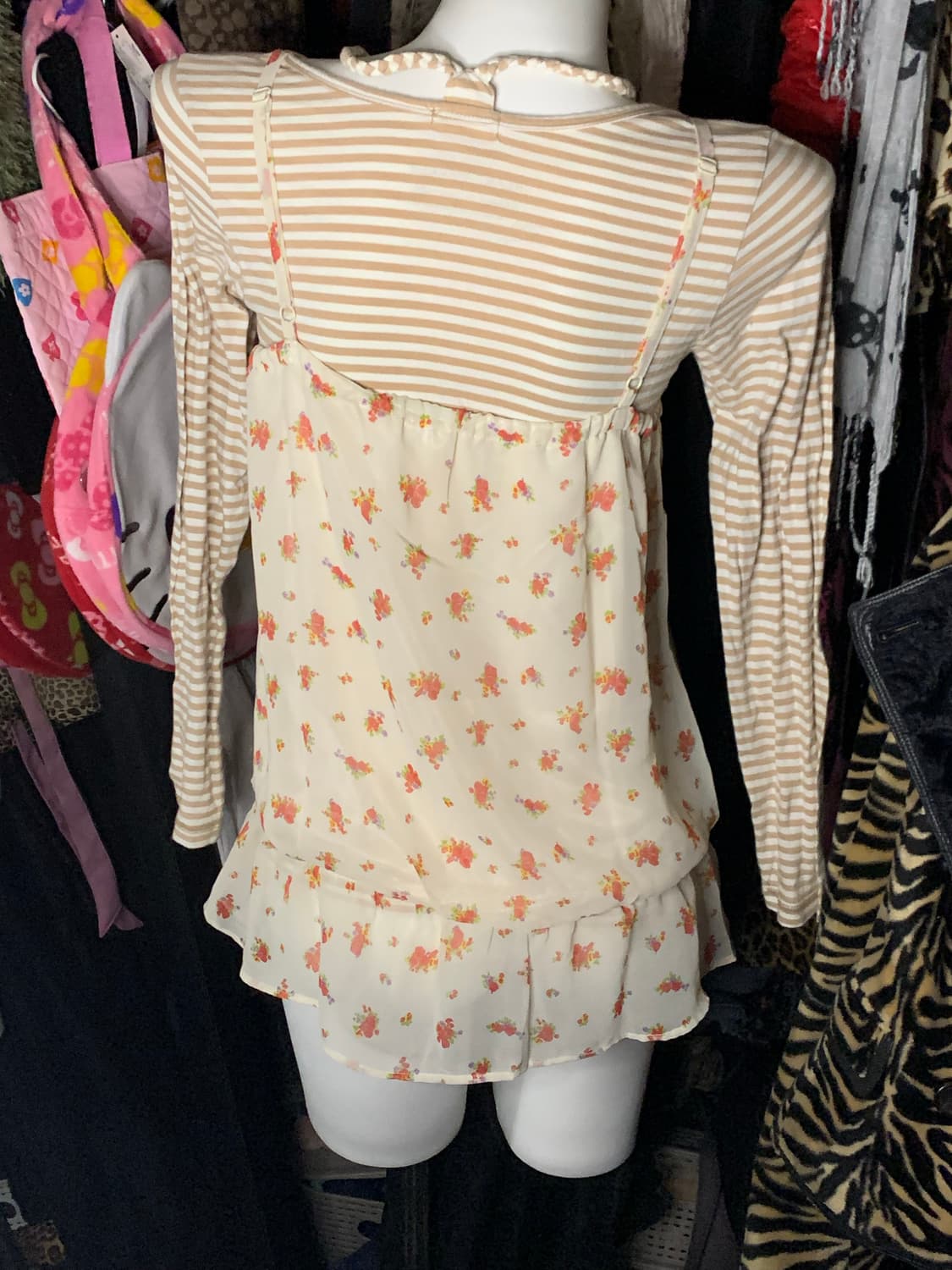 모리 히메 리본 블라우스 탑 상품이미지3