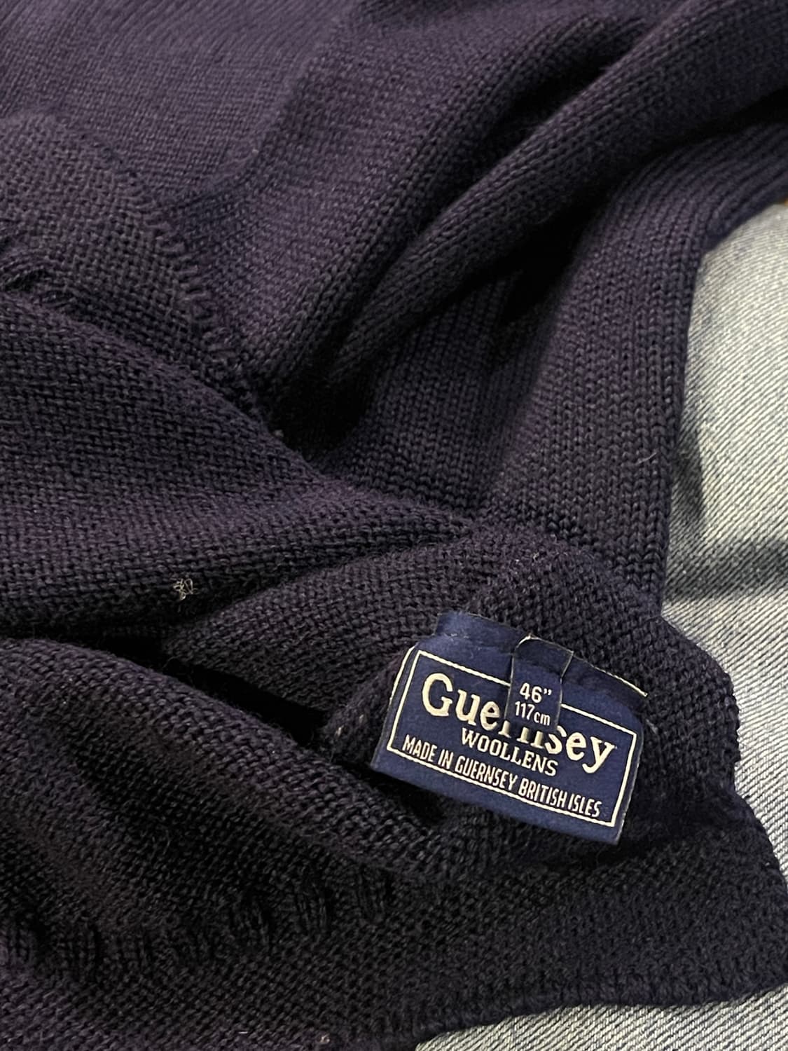 건지 울른스 네이비 니트 상품이미지5