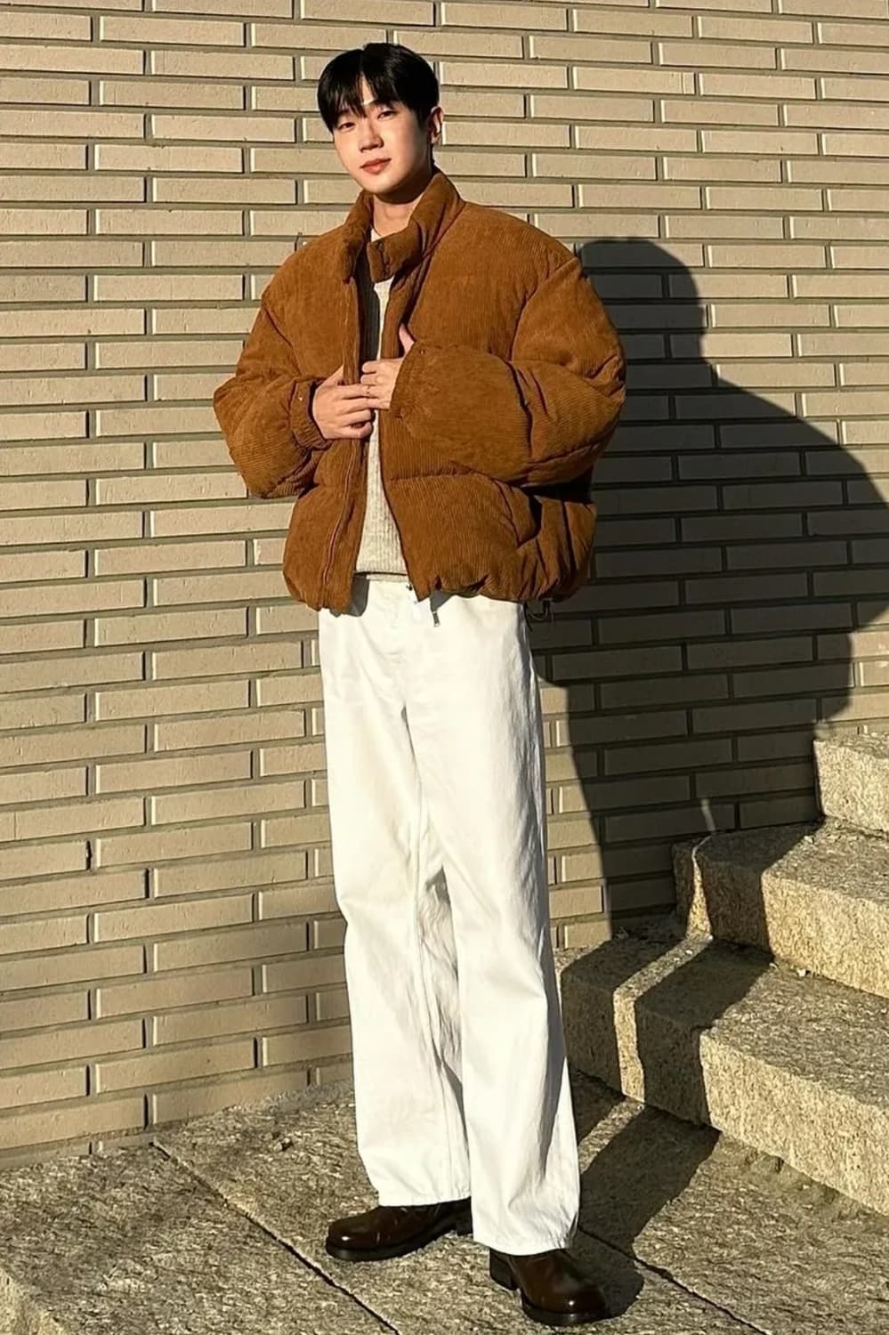 키뮤어 코듀로이 덕다운 헤링턴 패딩 상품이미지5