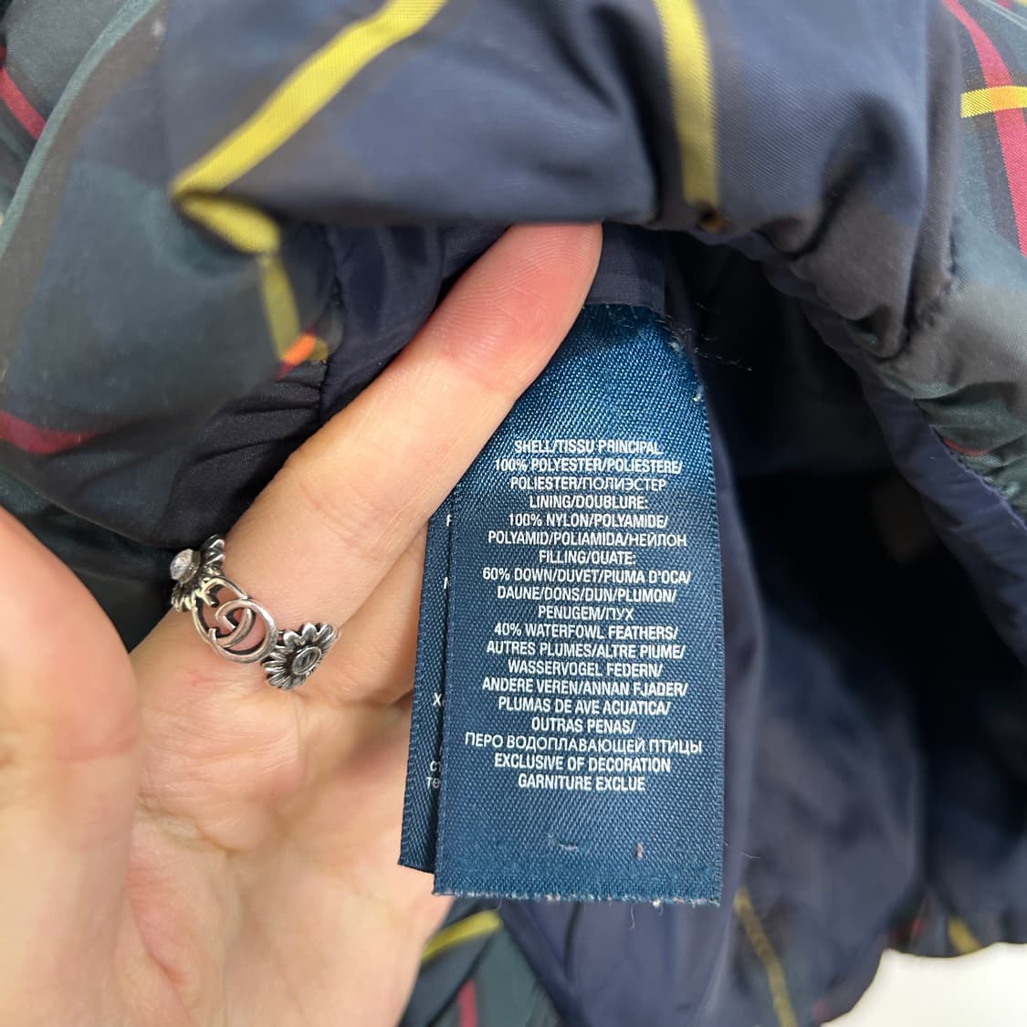 폴로 랄프로렌 키즈 타탄체크 패딩 4T  상품이미지4