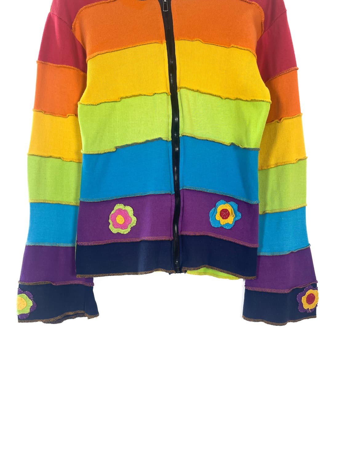 빈티지 패치워크 후드 집업 상품이미지3