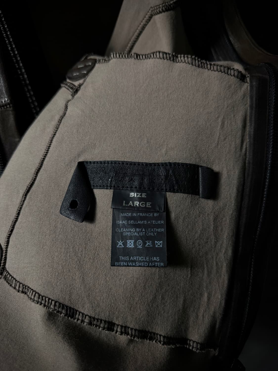 Isaac Sellam Back Spine Leather Jacket 상품이미지9