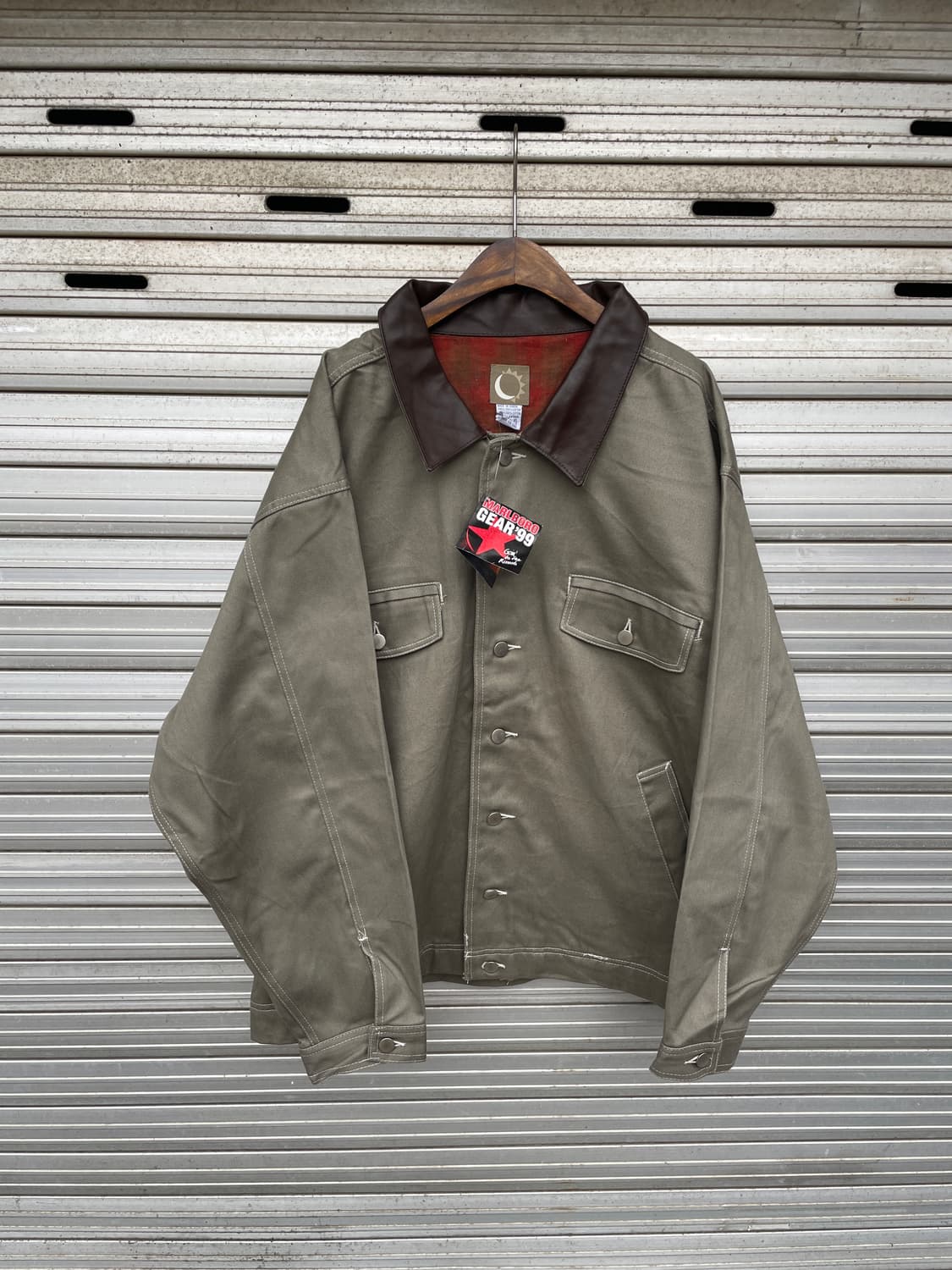 1999 Marlboro Leather Collar Work Jacket 상품이미지2