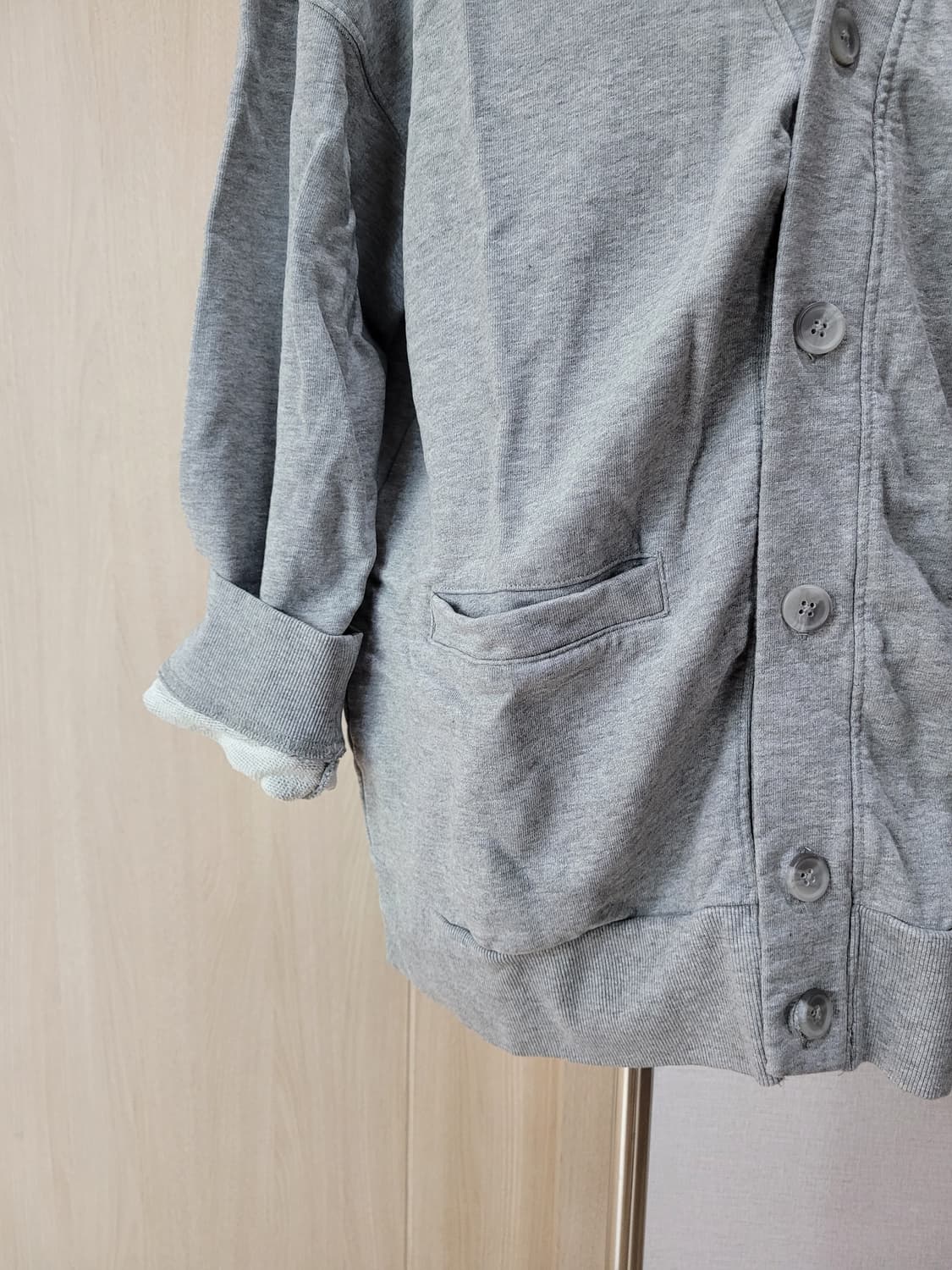 스파오 SPAO 남자 가디건 XL 그레이 상품이미지4