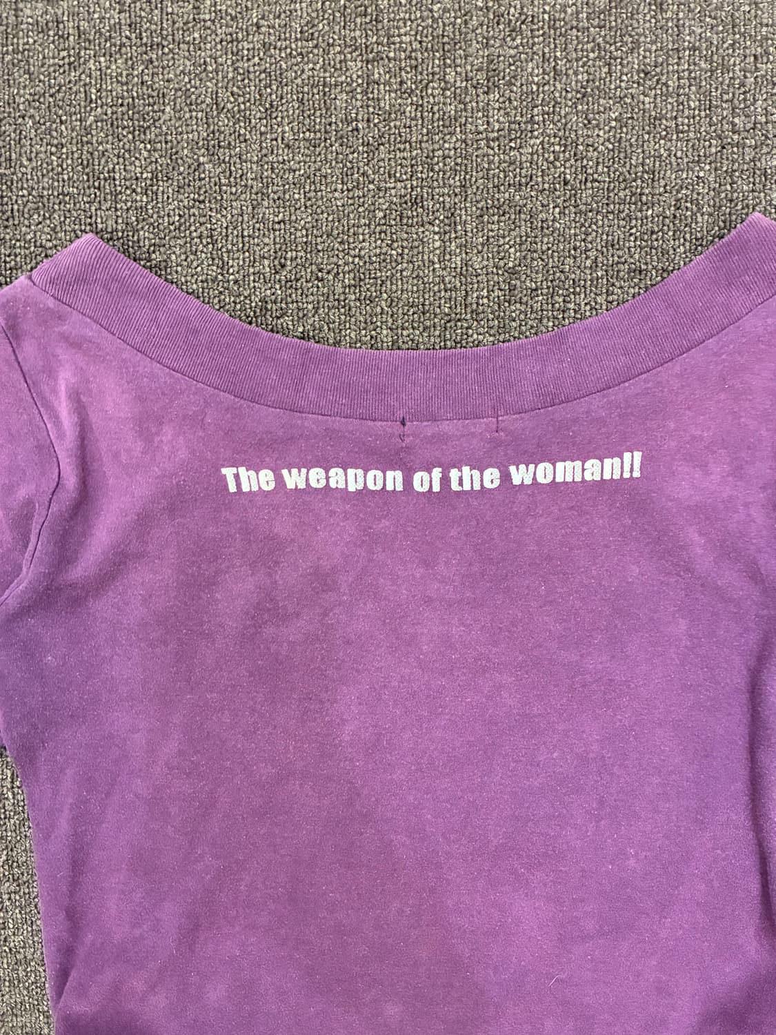 L)Japanese vintage 여성 셔링 디테일 레터링 롱 슬리브 상품이미지8