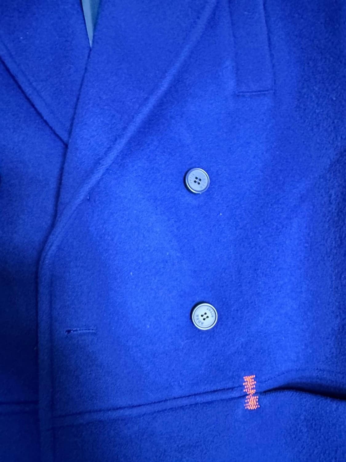 아더에러 블루 더블 코트 상품이미지5