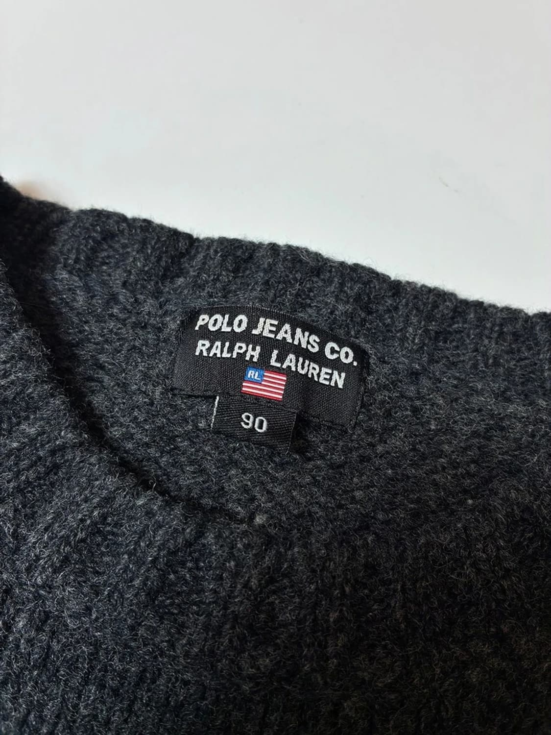 폴로 진스 00's 성조기 차콜 니트 PN8681 상품이미지7