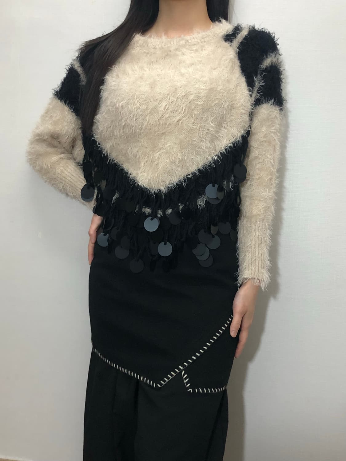 빈티지 오리엔탈 앙고라 니트 상품이미지2