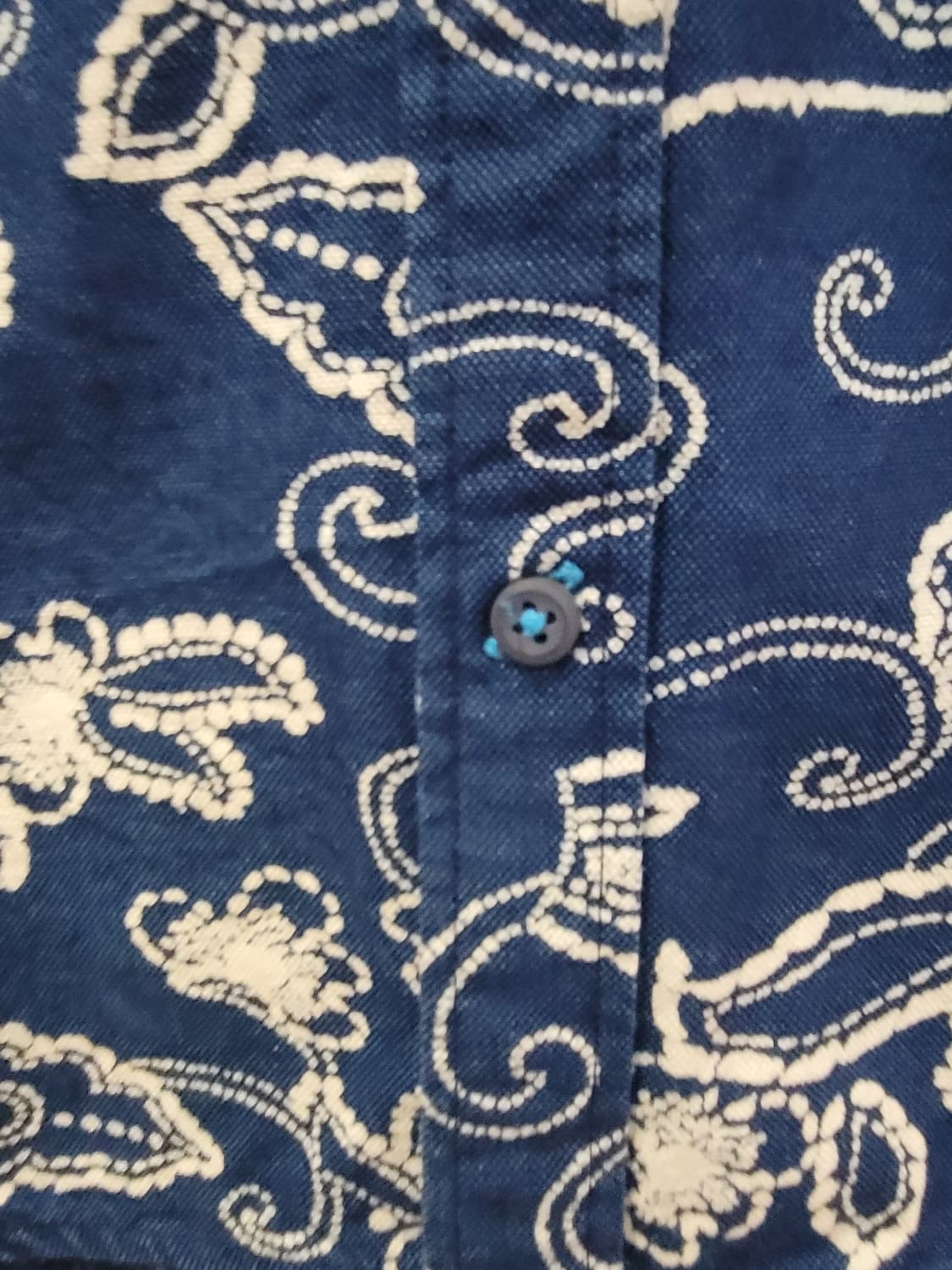 타미힐피거 페이즐리 패턴 셔츠 리얼 인디고 남성 95~100 상품이미지6