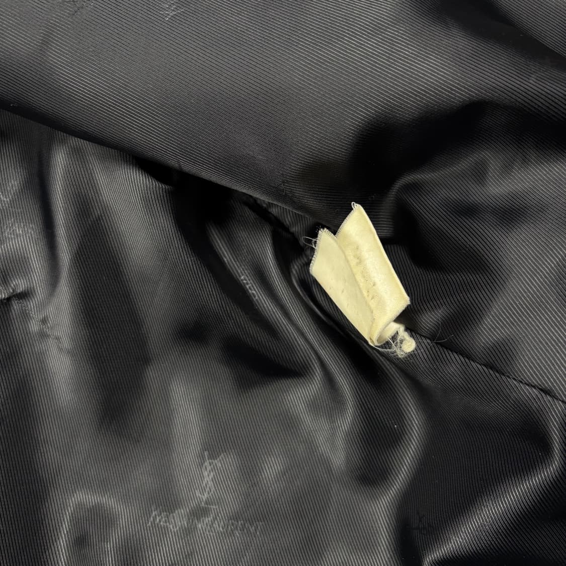 입생로랑 아카이브 자수로고 퍼&내피 탈부착 하프코트 상품이미지6