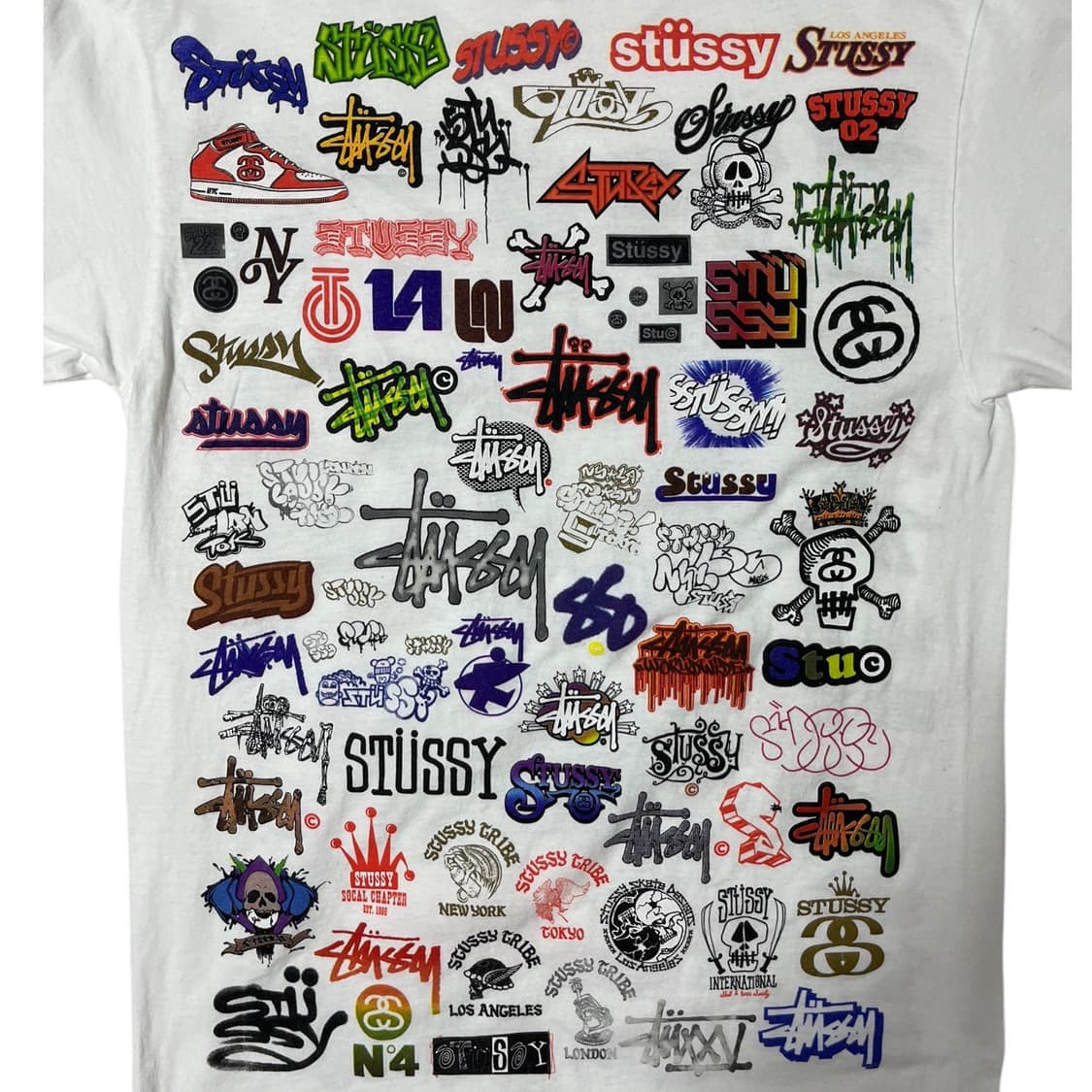 00s Stussy All Logo Tee M 상품이미지5
