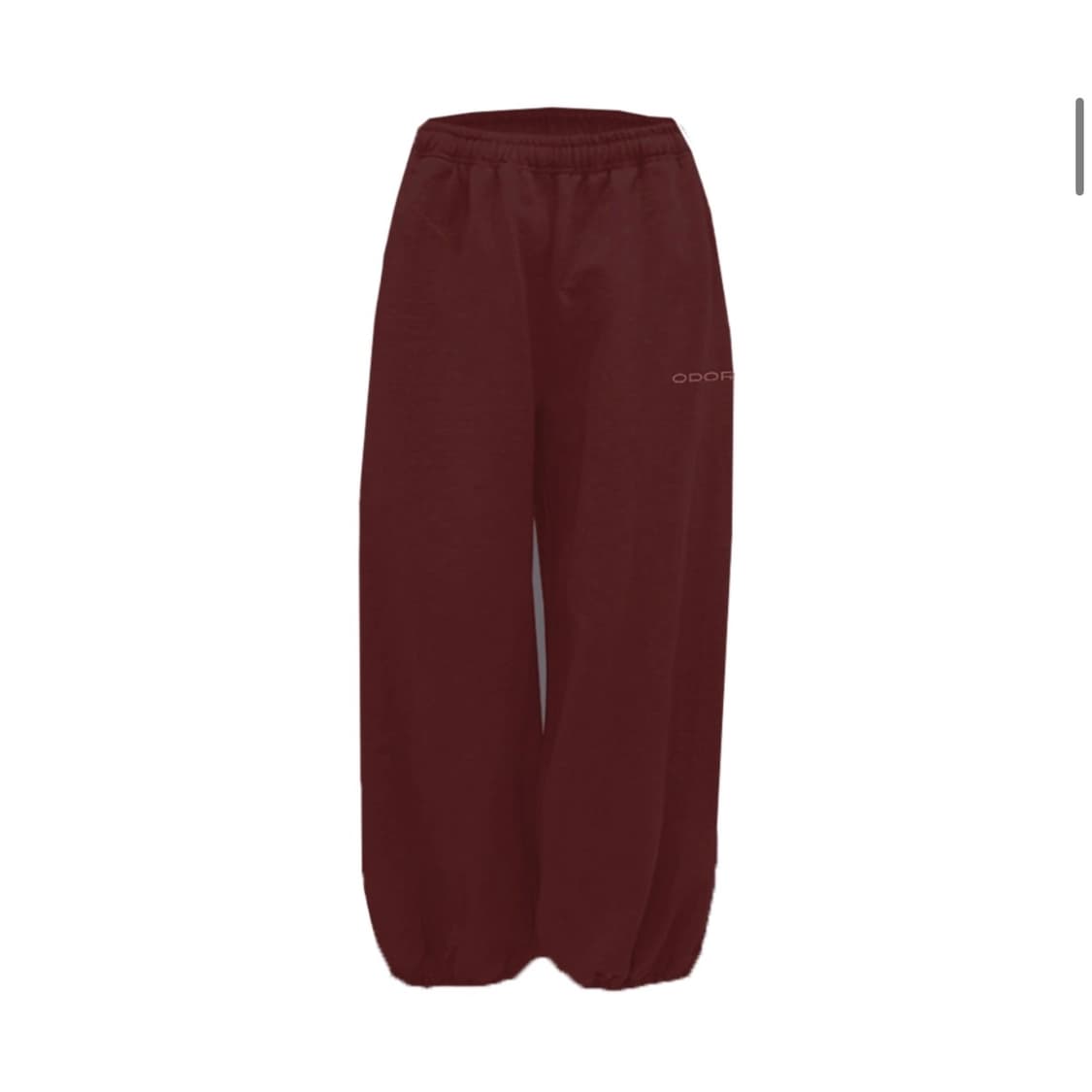 오도어Molly wide jogger in Archive몰리조거 버건디 상품이미지4