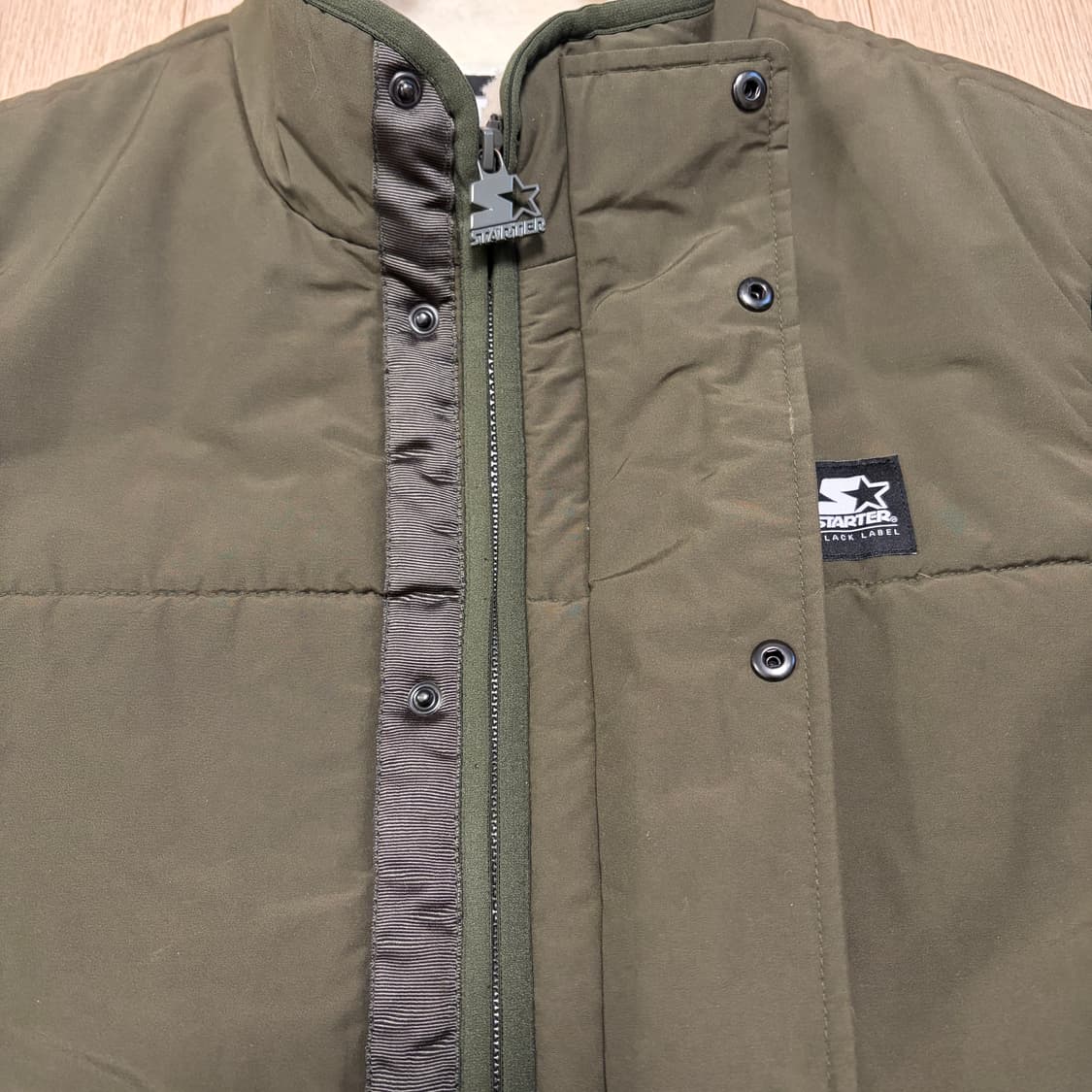 스타터 블랙라벨 아메카지 플리스 카키 베스트 상품이미지3