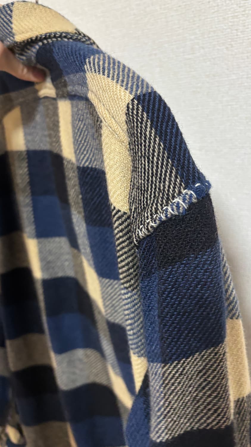 40s 울 플란넬 보로 셔츠 상품이미지5