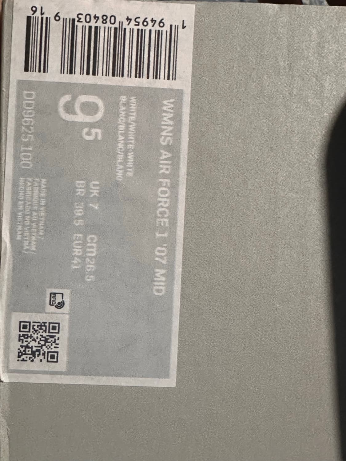 우먼스 나이키 에어포스 미드 화이트 상품이미지4