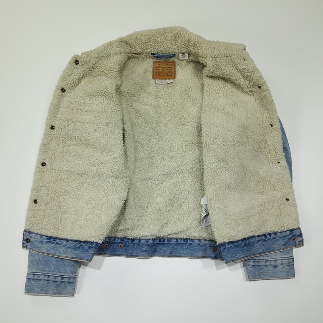 CL272 M 리바이스 빅E 데님 쉐르파 라이트블루 자켓 아우터 상품이미지3
