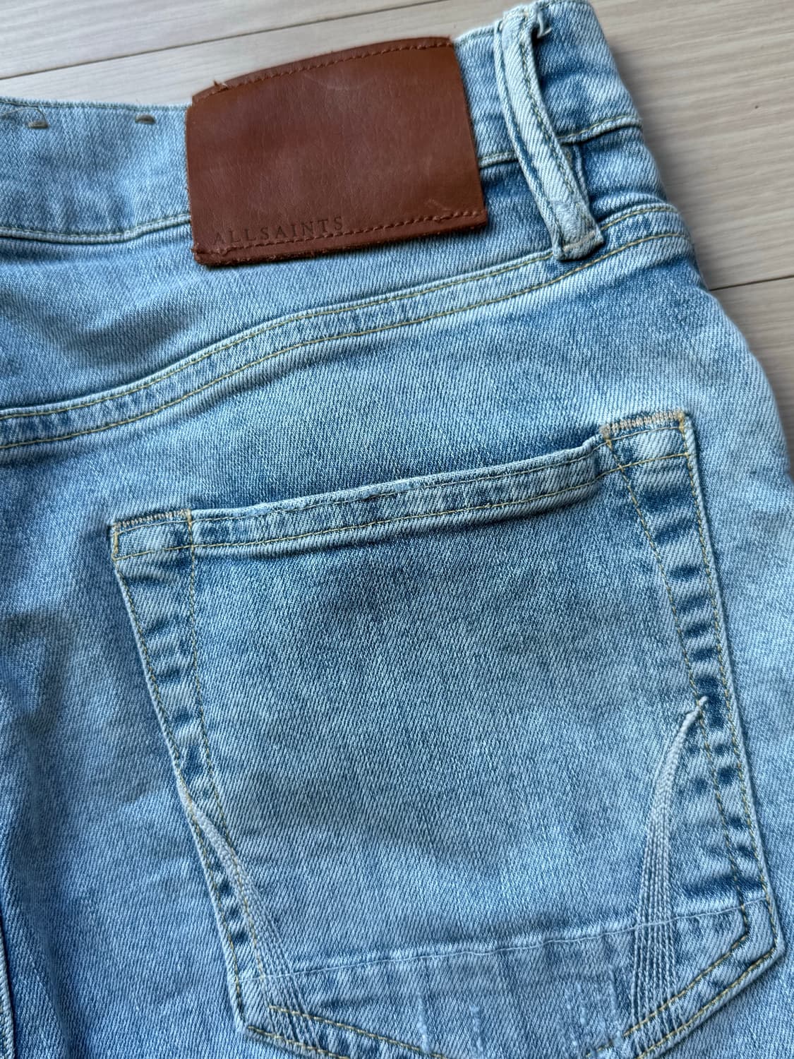올세인츠 시가렛 라이트 블루 데님 진 상품이미지4