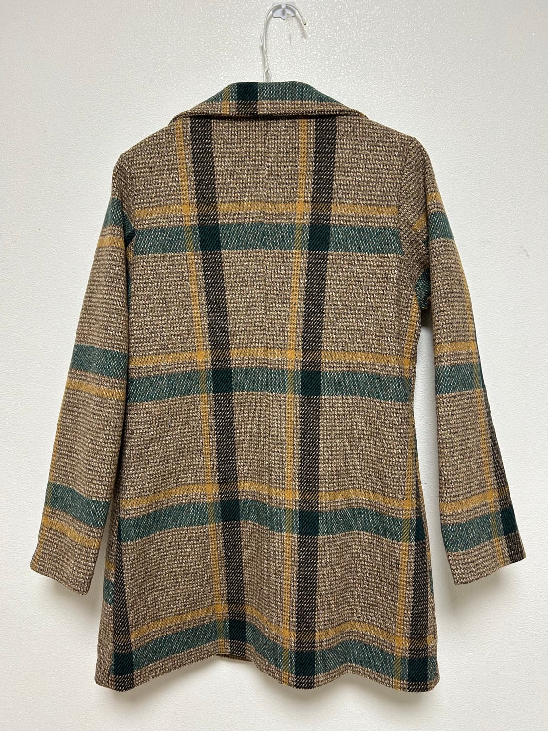 체크 롱 자켓 코트 상품이미지2