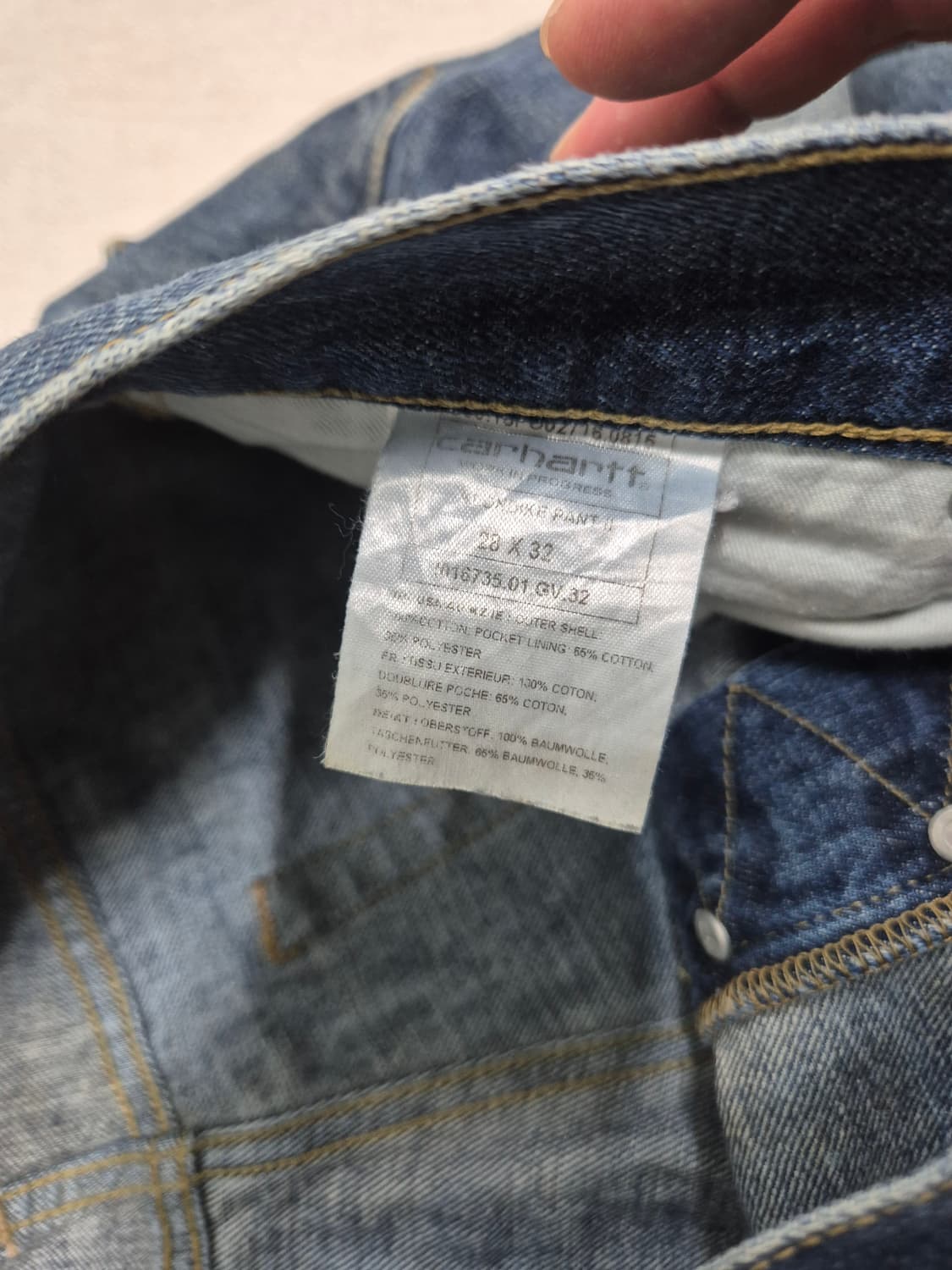 칼하트 데님팬츠 상품이미지6