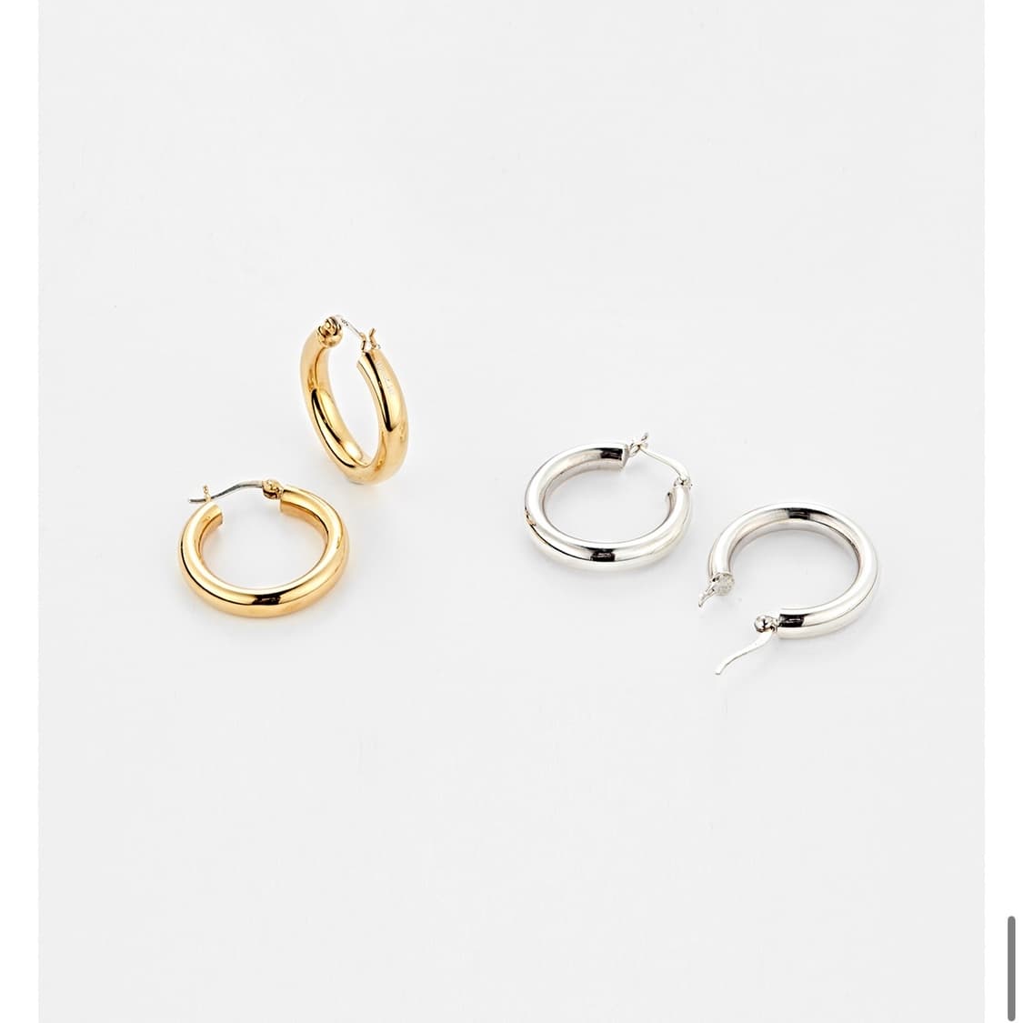 usual me silver hoop earrings 2 상품이미지5