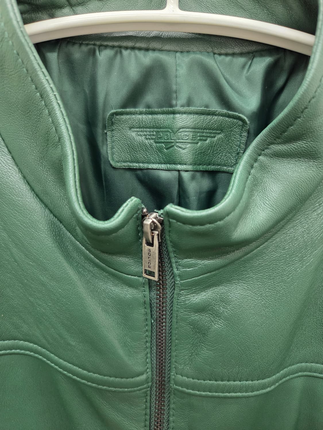 폴리스 딥그린 양가죽 자켓 상품이미지2