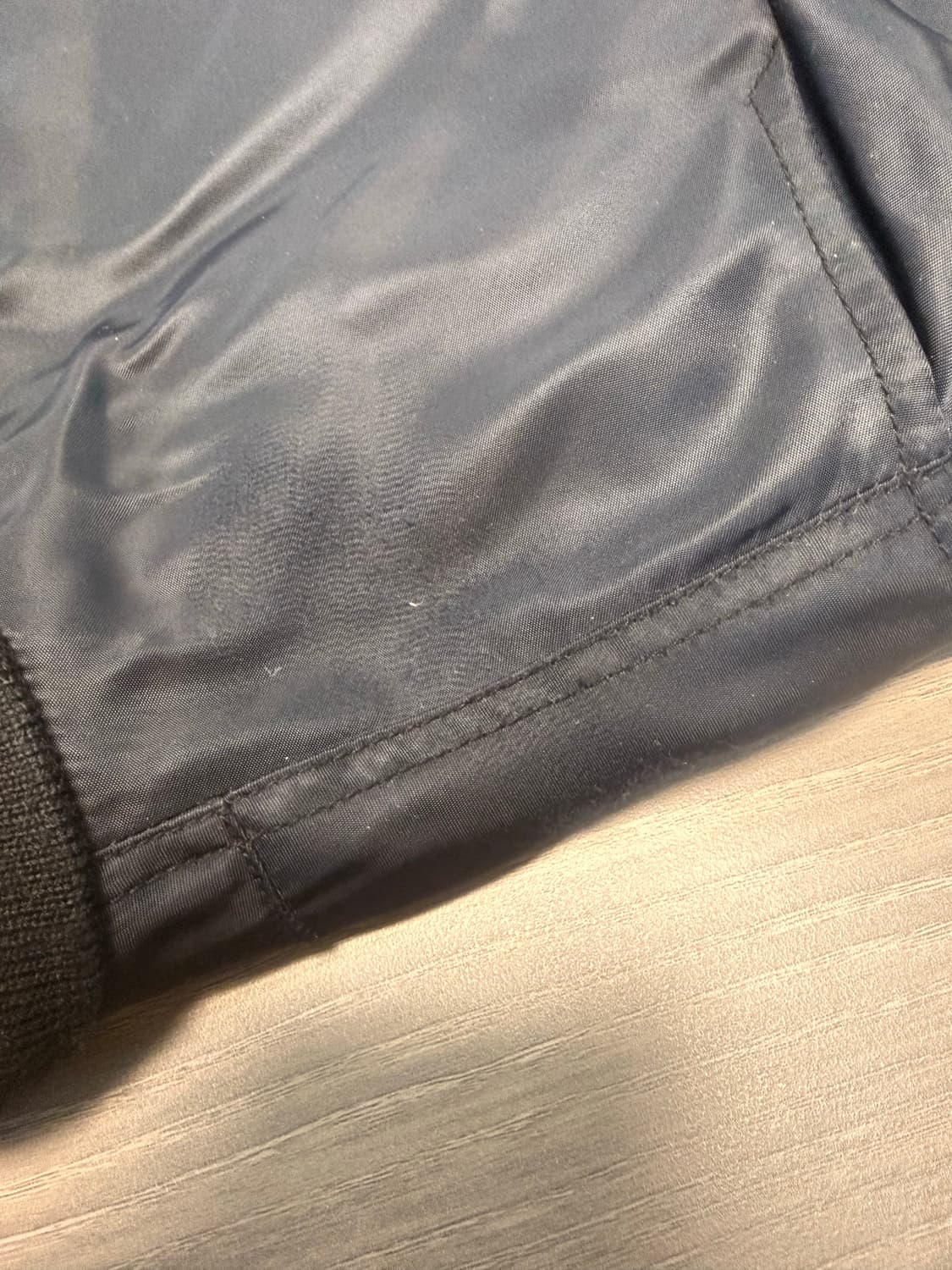 베이프 황계/Bape 1st shark hoodie MA-1 black 상품이미지6