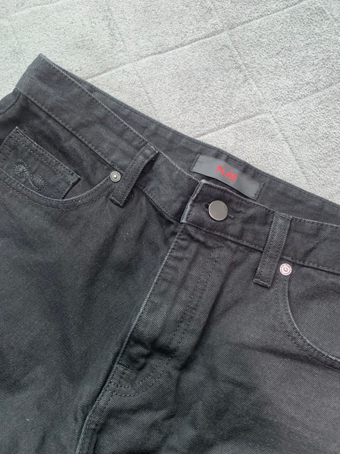 PLAC 블랙 데님 팬츠 M 33 상품이미지2