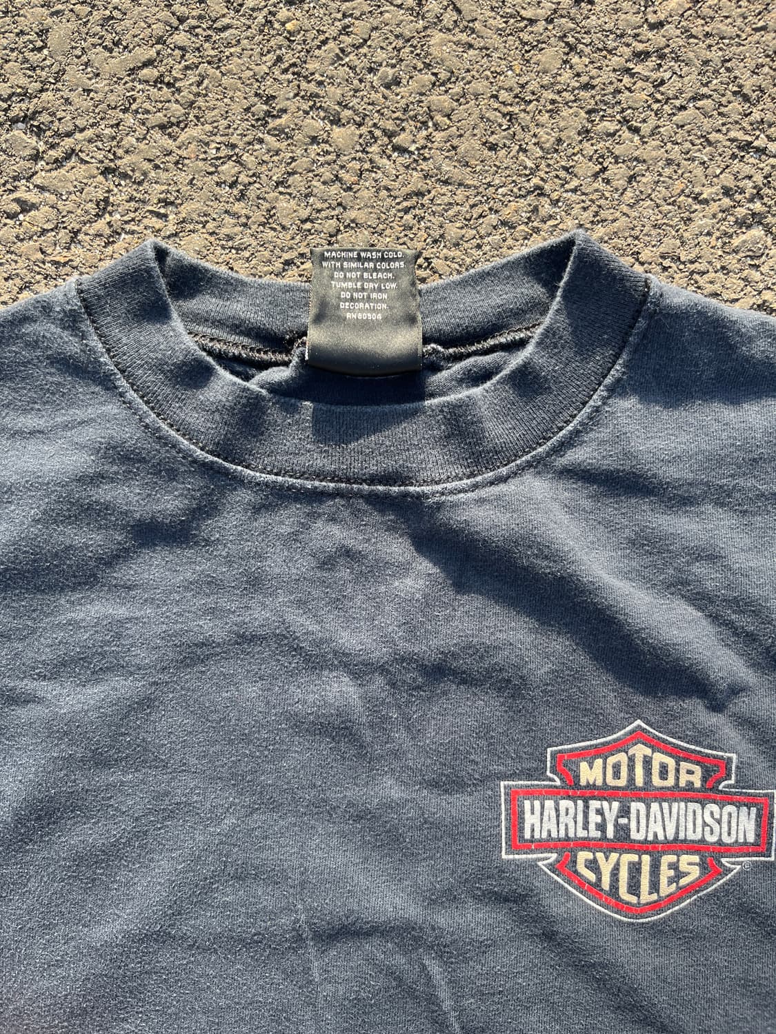 90s USA 빈티지 할리 데이비슨 'Take The Bus' 티셔츠 상품이미지6