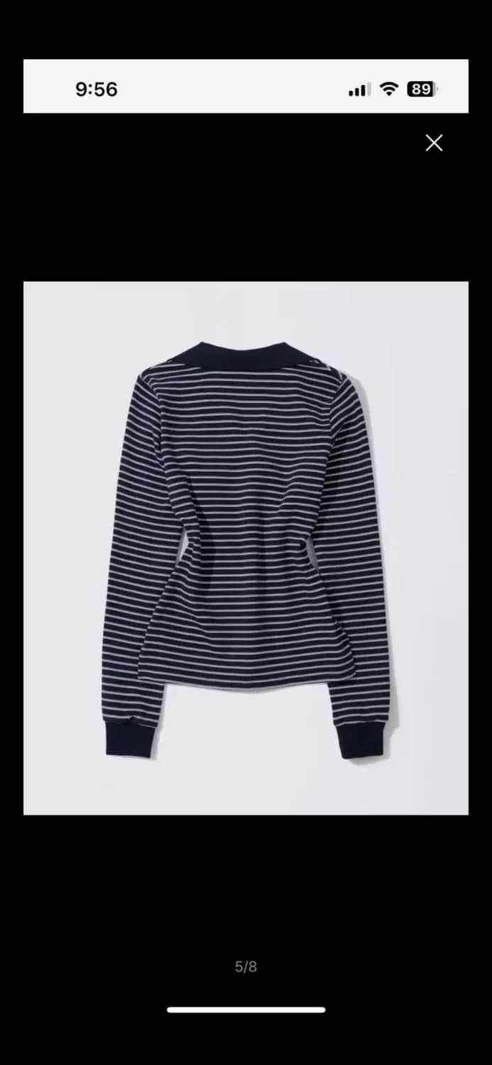 스컬프터 Shirring Tennis Shirt Navy-xs사이즈 상품이미지2