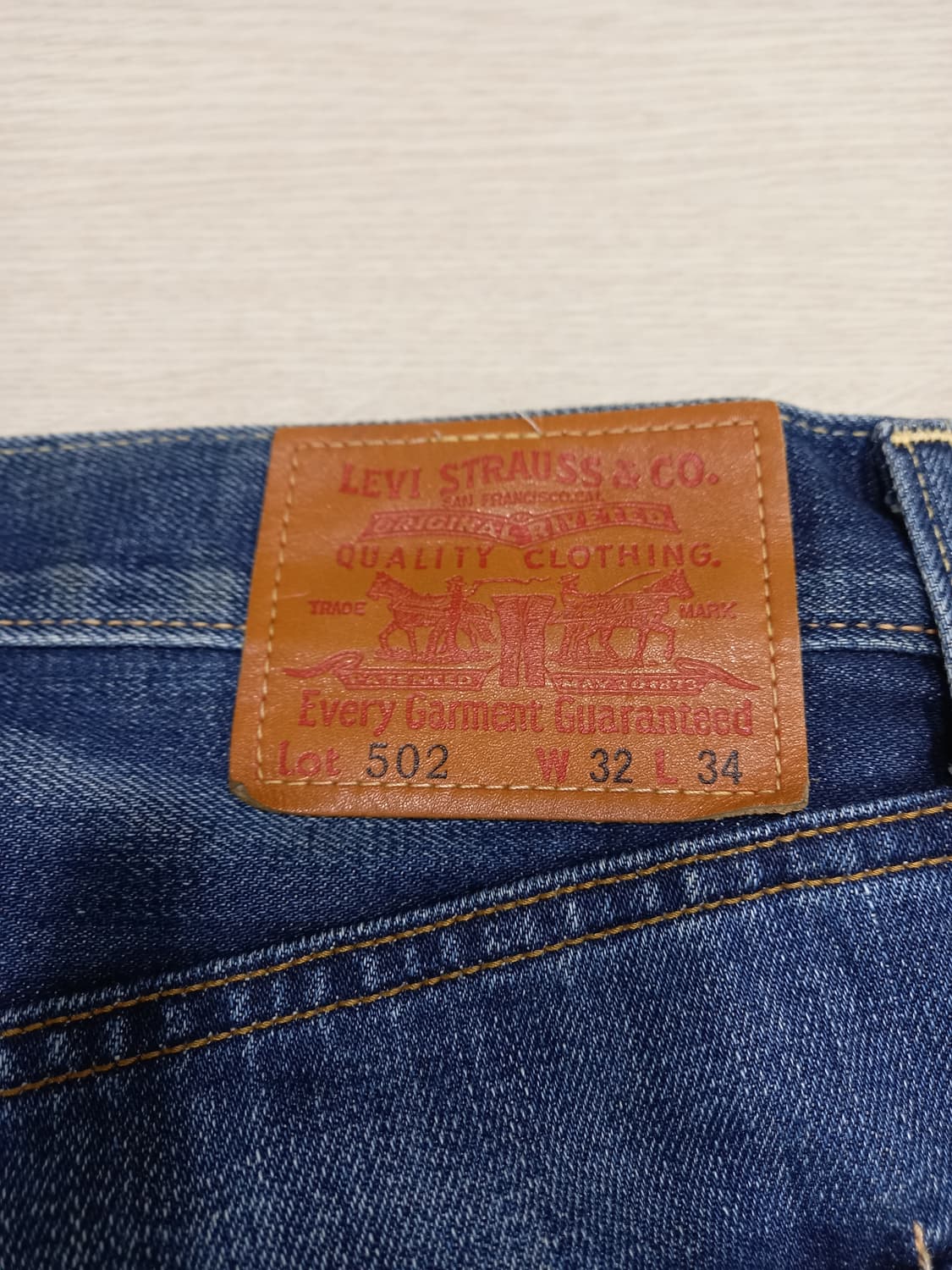 32 리바이스502 워싱 일자진 32-272 상품이미지5