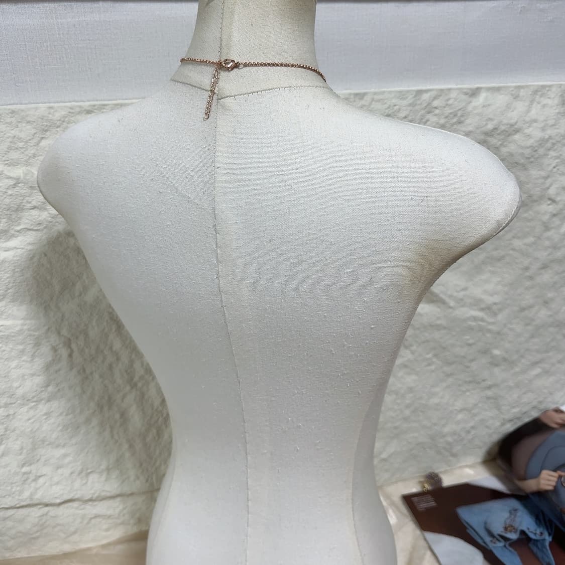 빈티지 로즈골드톤 클로버 목걸이 상품이미지3