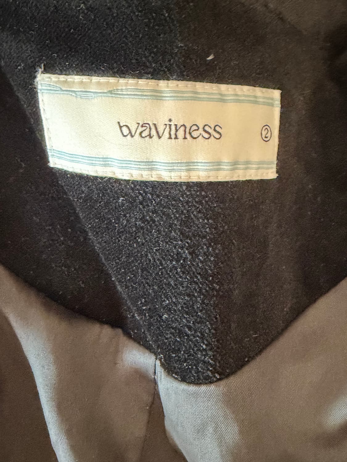 [2] Waviness 웨이비니스 25ss 벨벳 옥스포드 블루종 블랙 상품이미지5