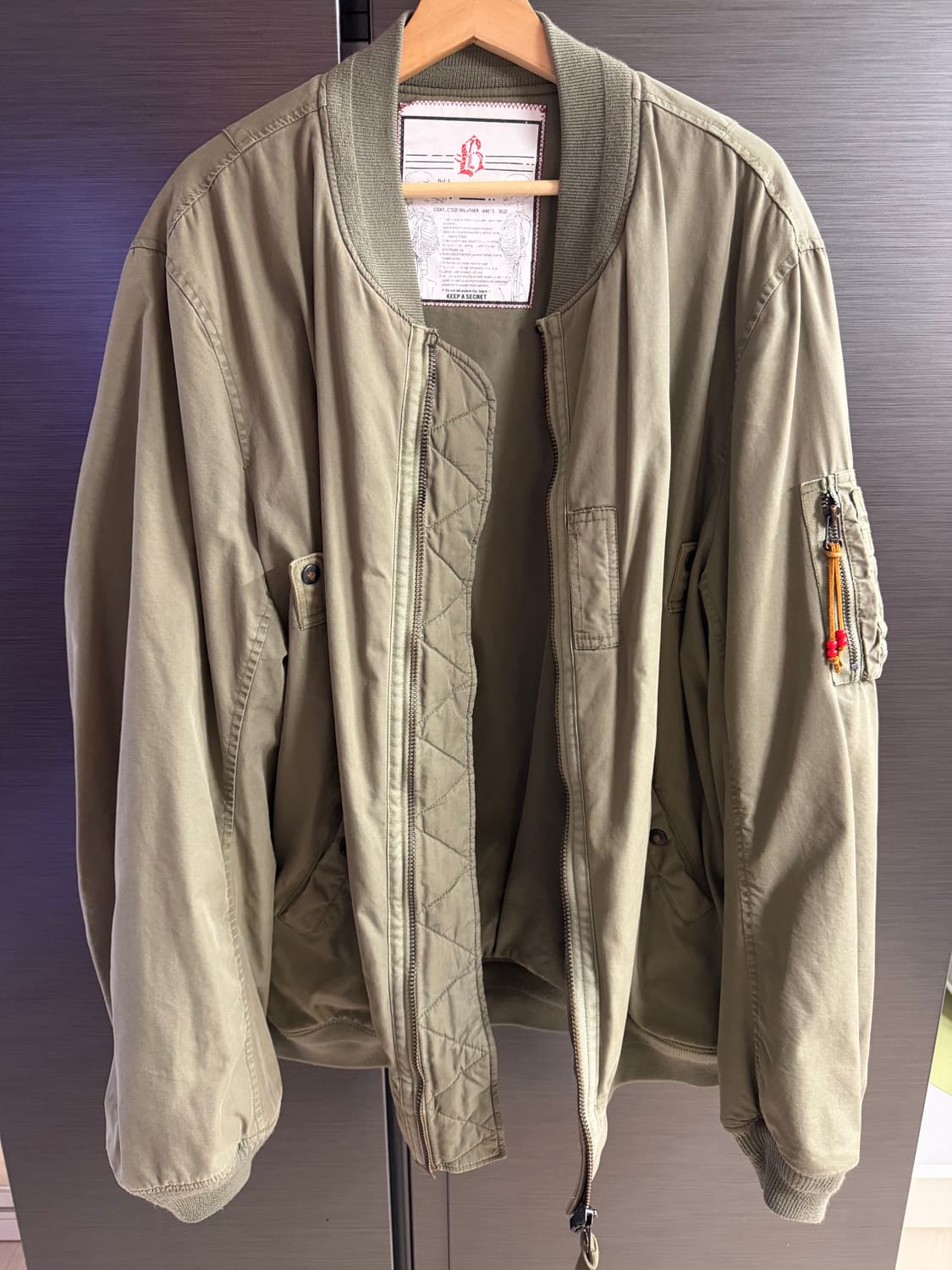 블랙아웃 ma-1 XXL 상품이미지2