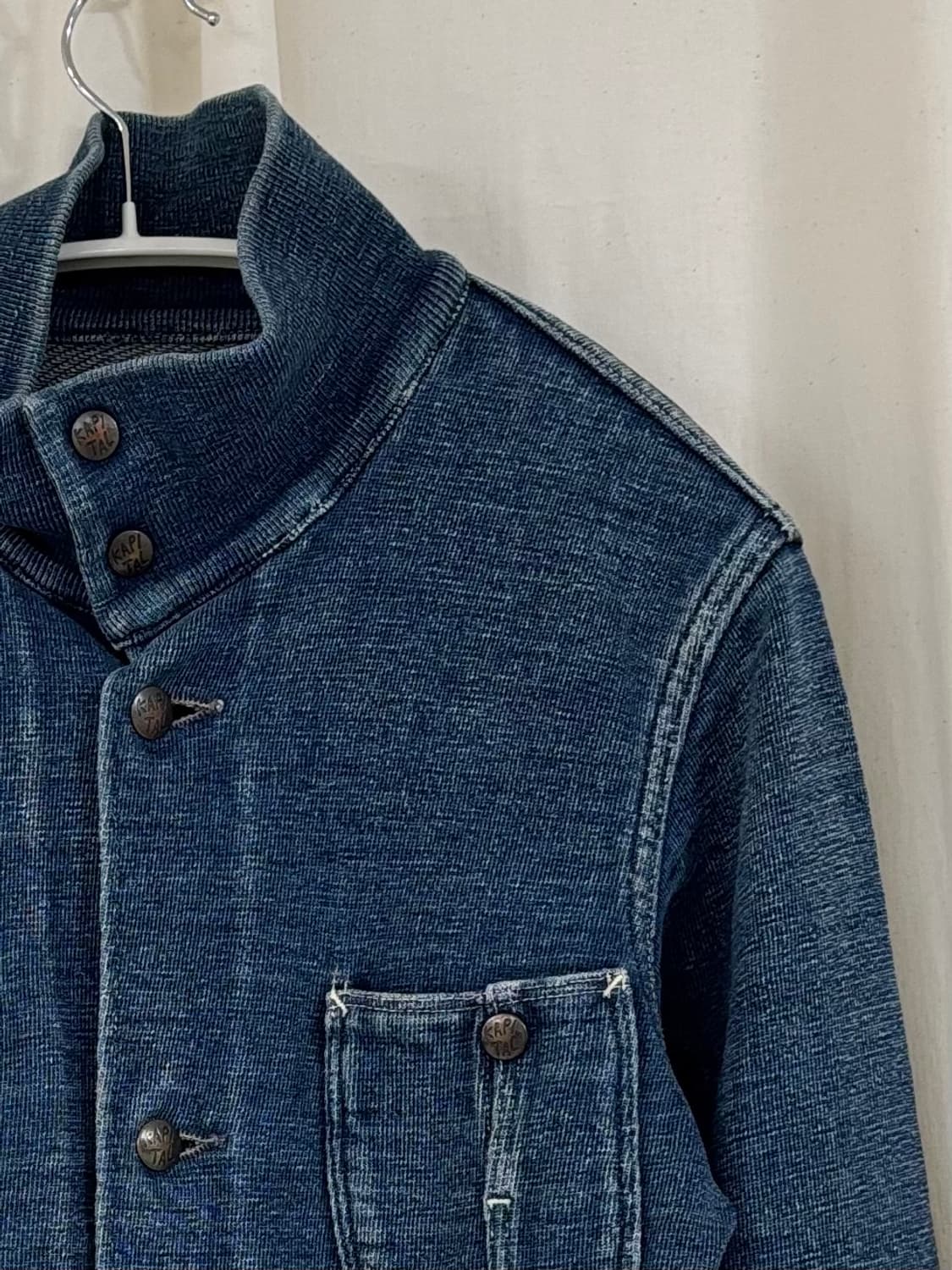 캐피탈 데님 스웻 자켓 상품이미지4