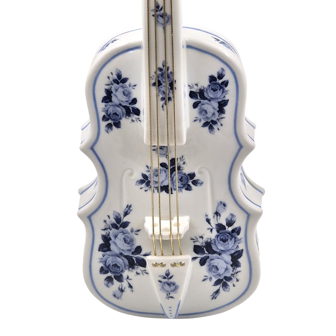 70s 이탈리아 드먼 포셀린 플로랄 바이올린 빅 램프 상품이미지5